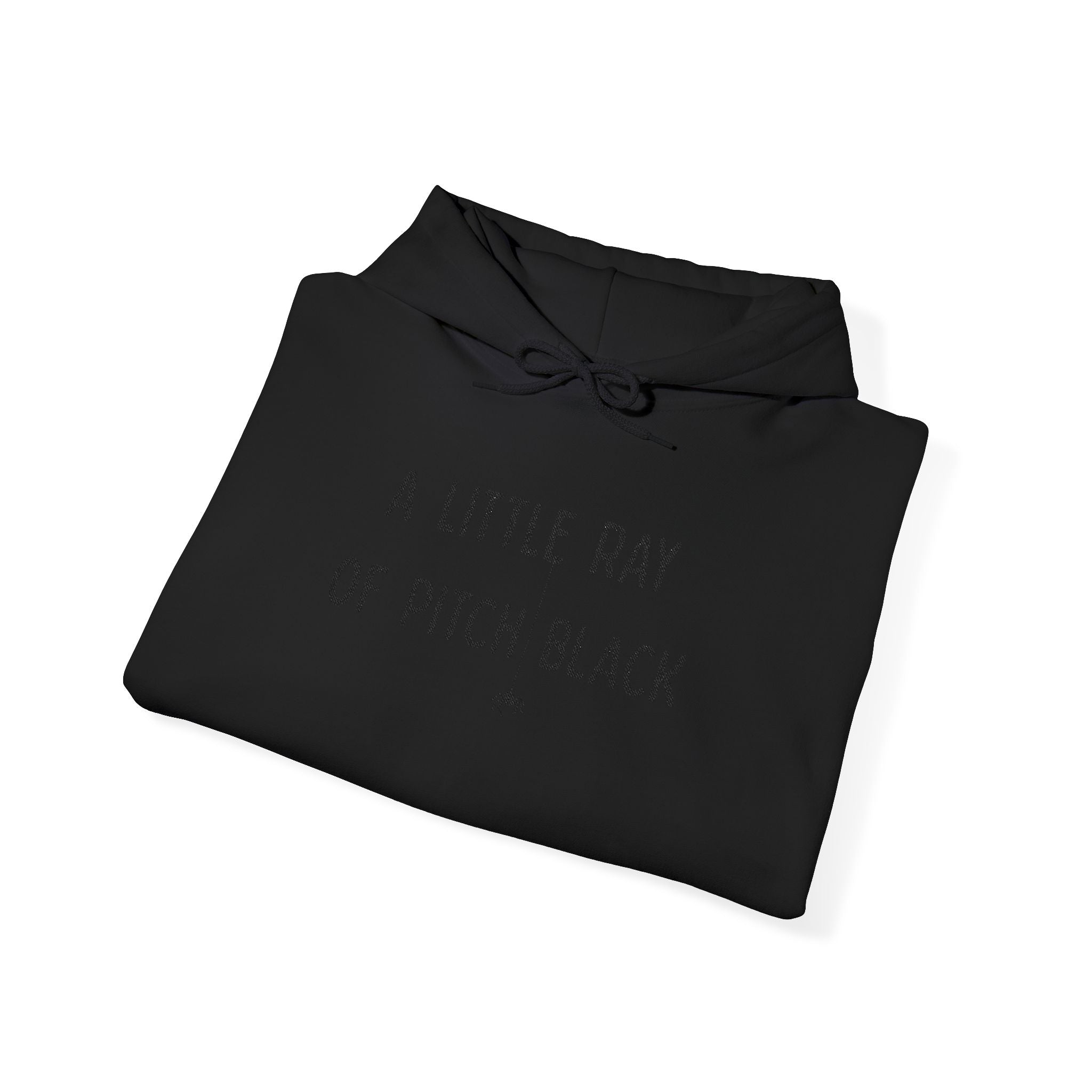Wednesday Addams Unisex Hooded Sweatshirt - A Little Ray of Pitch Black Embroidery