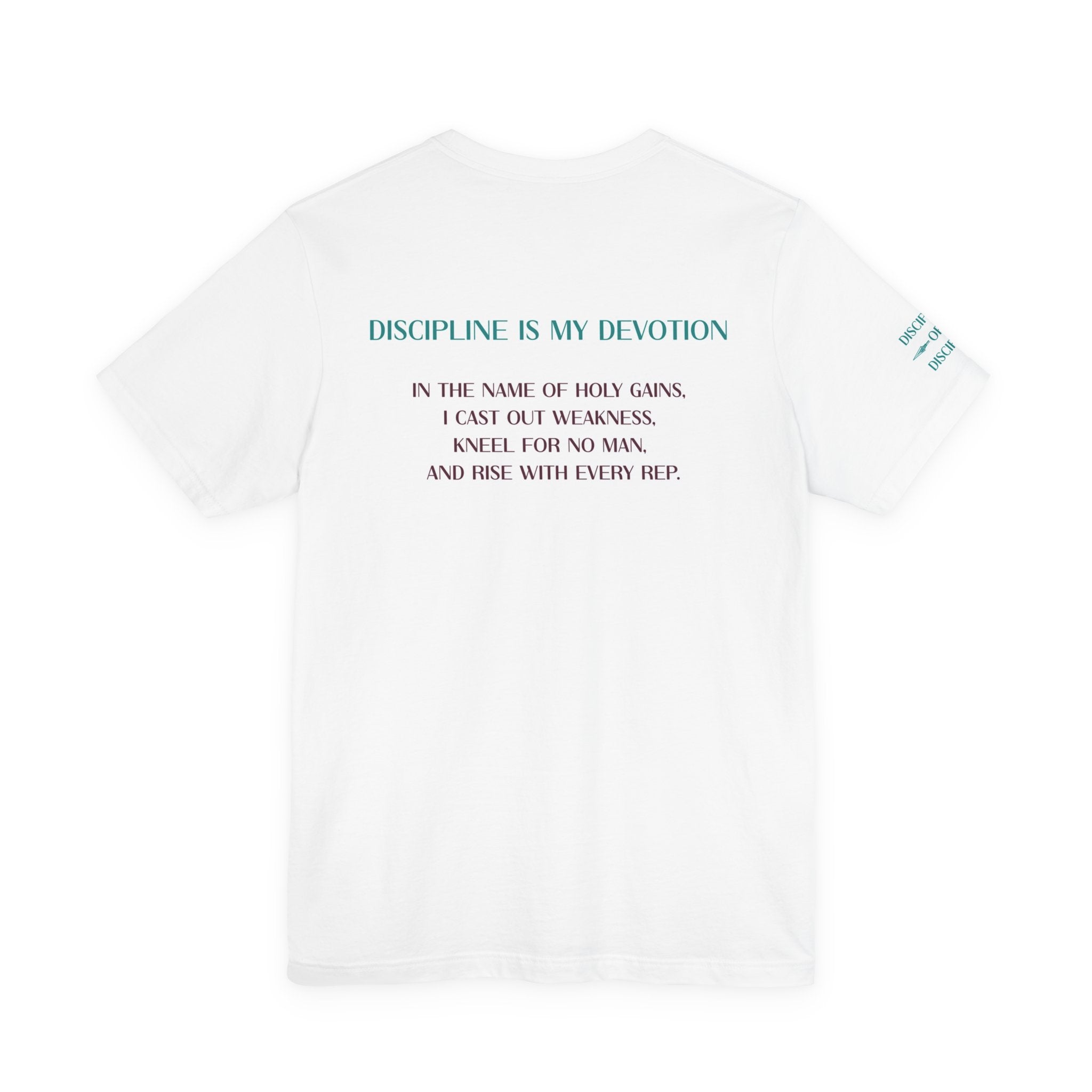 Discipline is My Devotion - Motivational Fitness Tee, Workout Shirt, Gym Apparel, Inspirational Tees, Fitness Gifts, Bodybuilding Wear