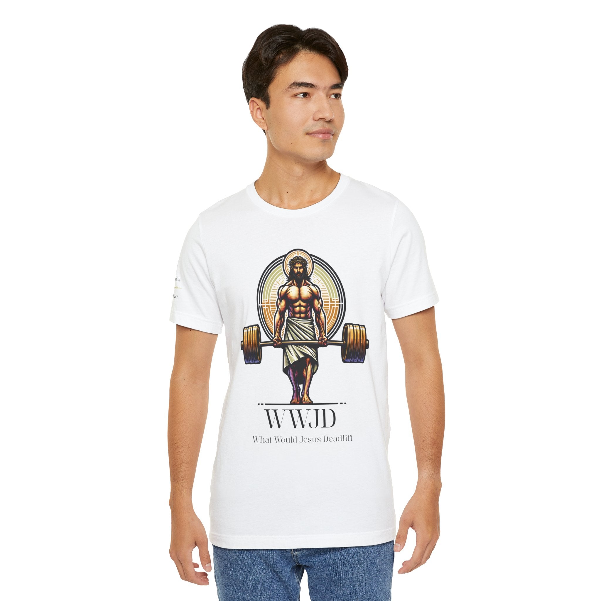 WWJD – WHAT WOULD JESUS DEADLIFT - Jersey Tee
