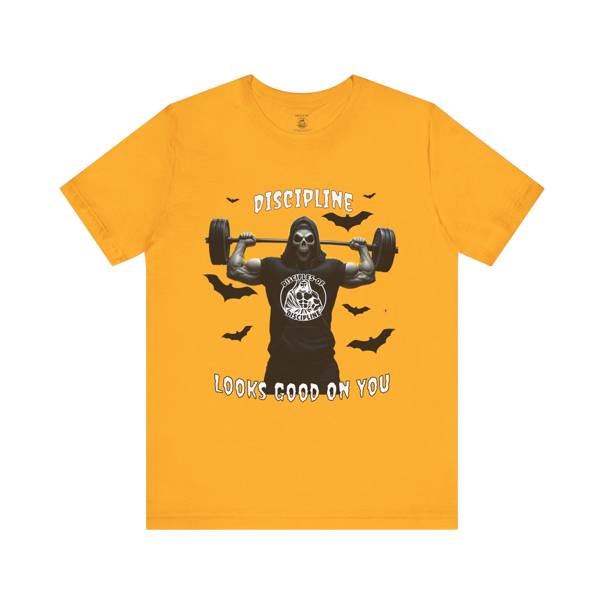 Discipline Looks Good On You - You Got It, Haunt It - Tee - Unisex Jersey Short Sleeve T-Shirt, Fitness Shirt, Workout Apparel, Motivational Gift, Halloween Themed Top