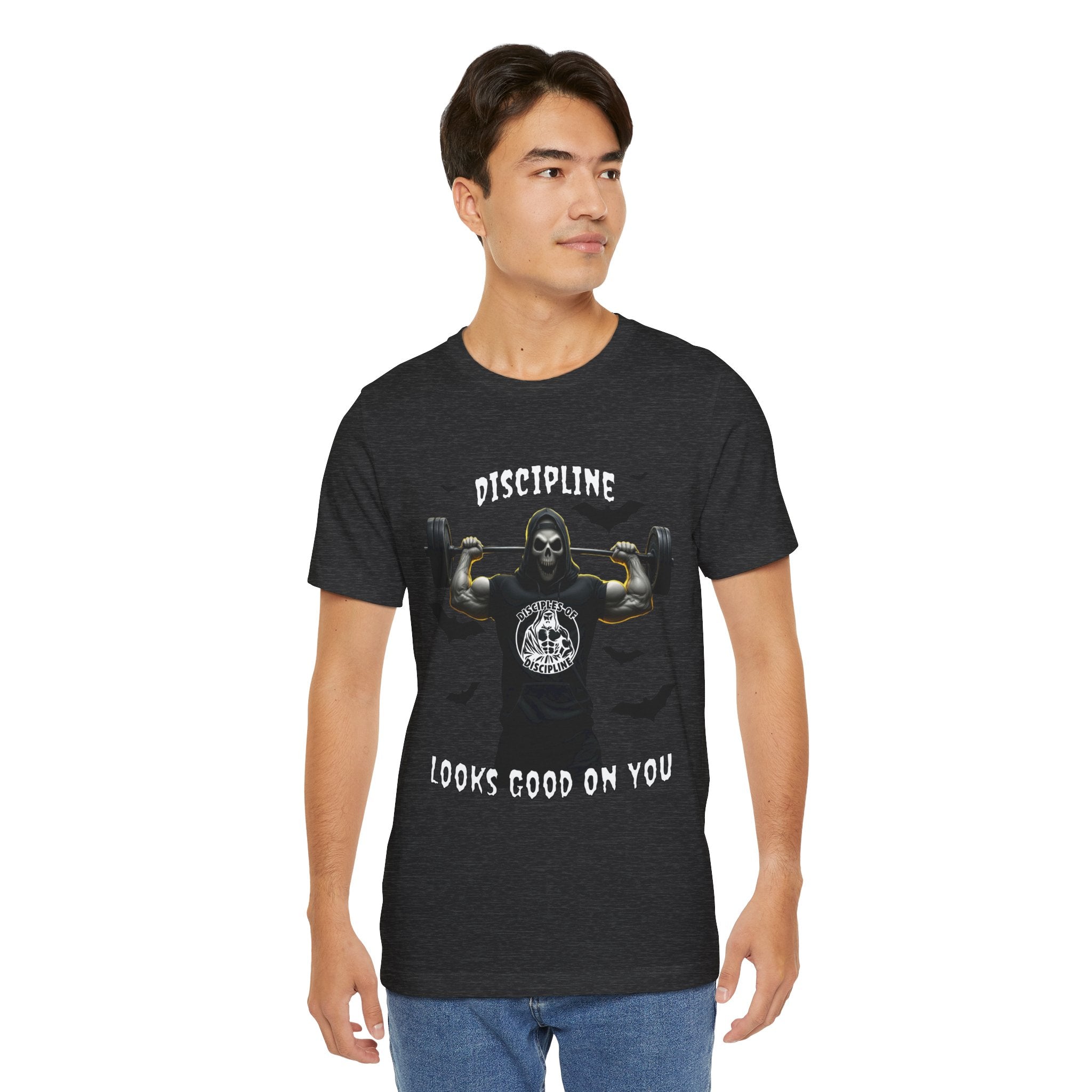 Discipline Looks Good On You - You Got It, Haunt It - Tee - Unisex Jersey Short Sleeve T-Shirt, Fitness Shirt, Workout Apparel, Motivational Gift, Halloween Themed Top