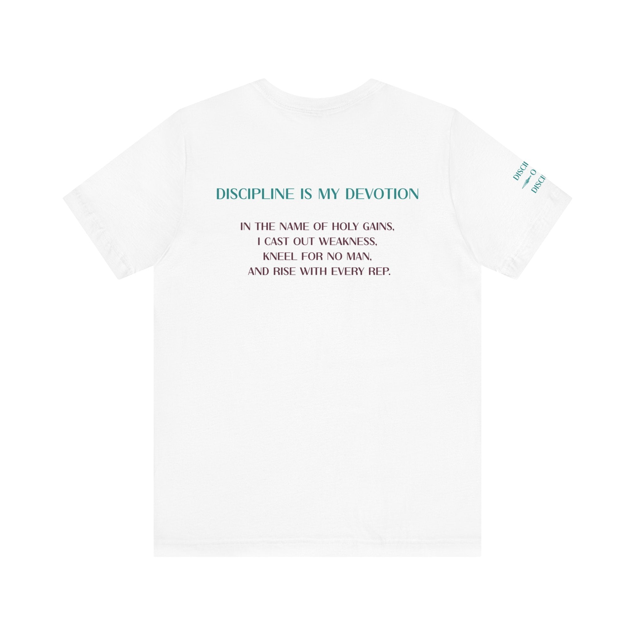 Discipline is My Devotion - Motivational Fitness Tee, Workout Shirt, Gym Apparel, Inspirational Tees, Fitness Gifts, Bodybuilding Wear