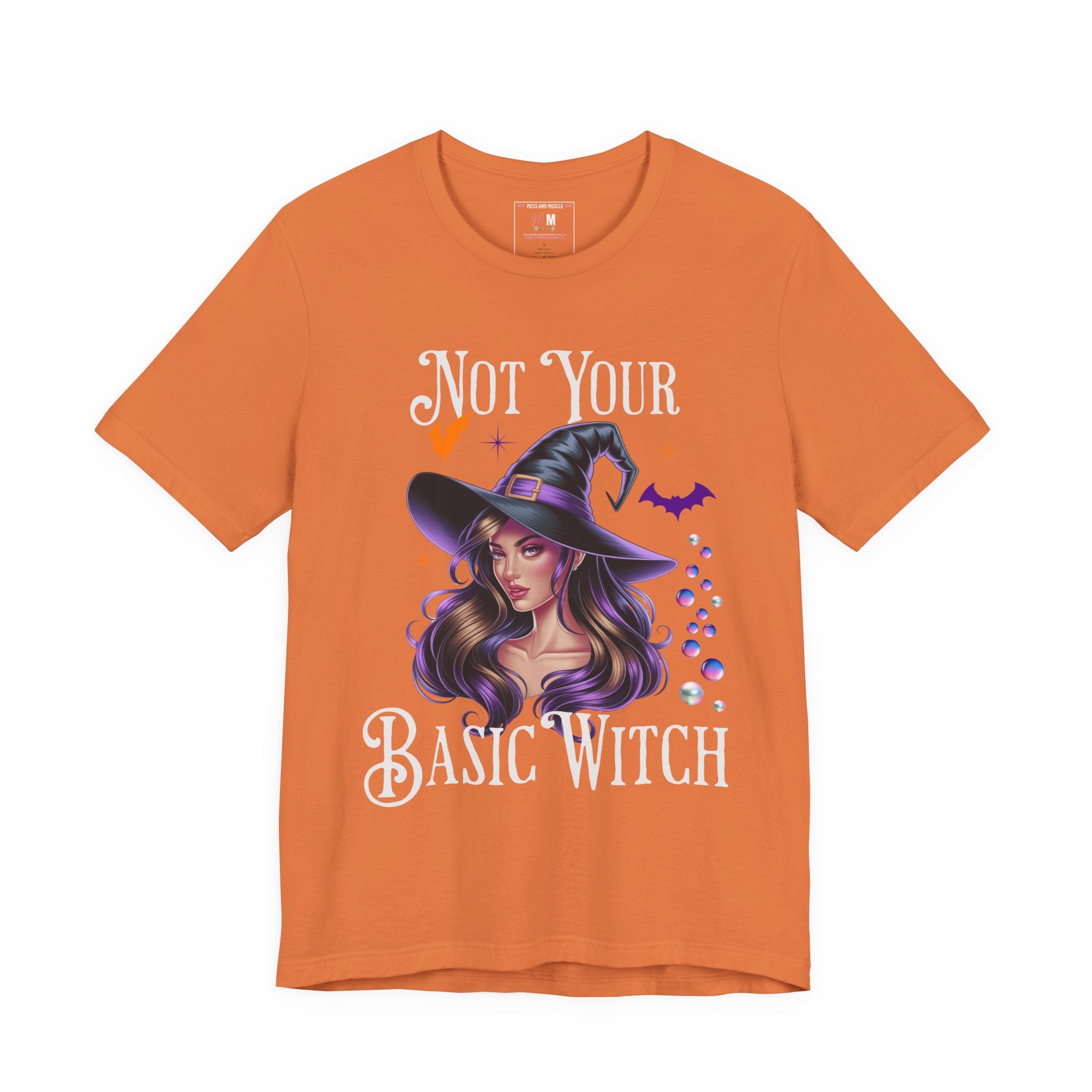 Spooky Witch T-Shirt | Not Your Basic Witch Tee | Halloween Outfit, Witchy Apparel, Fall Fashion, Gift for Her