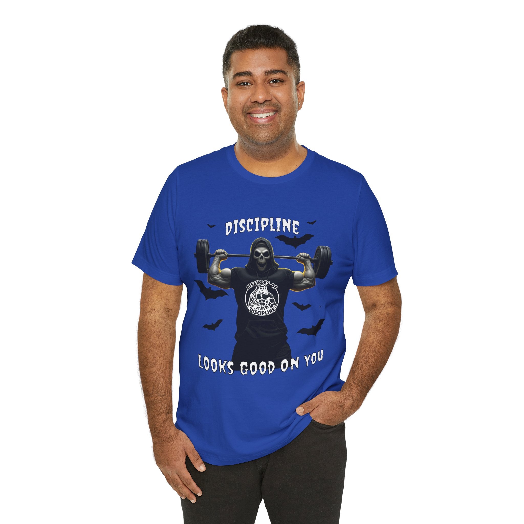 Discipline Looks Good On You - You Got It, Haunt It - Tee - Unisex Jersey Short Sleeve T-Shirt, Fitness Shirt, Workout Apparel, Motivational Gift, Halloween Themed Top