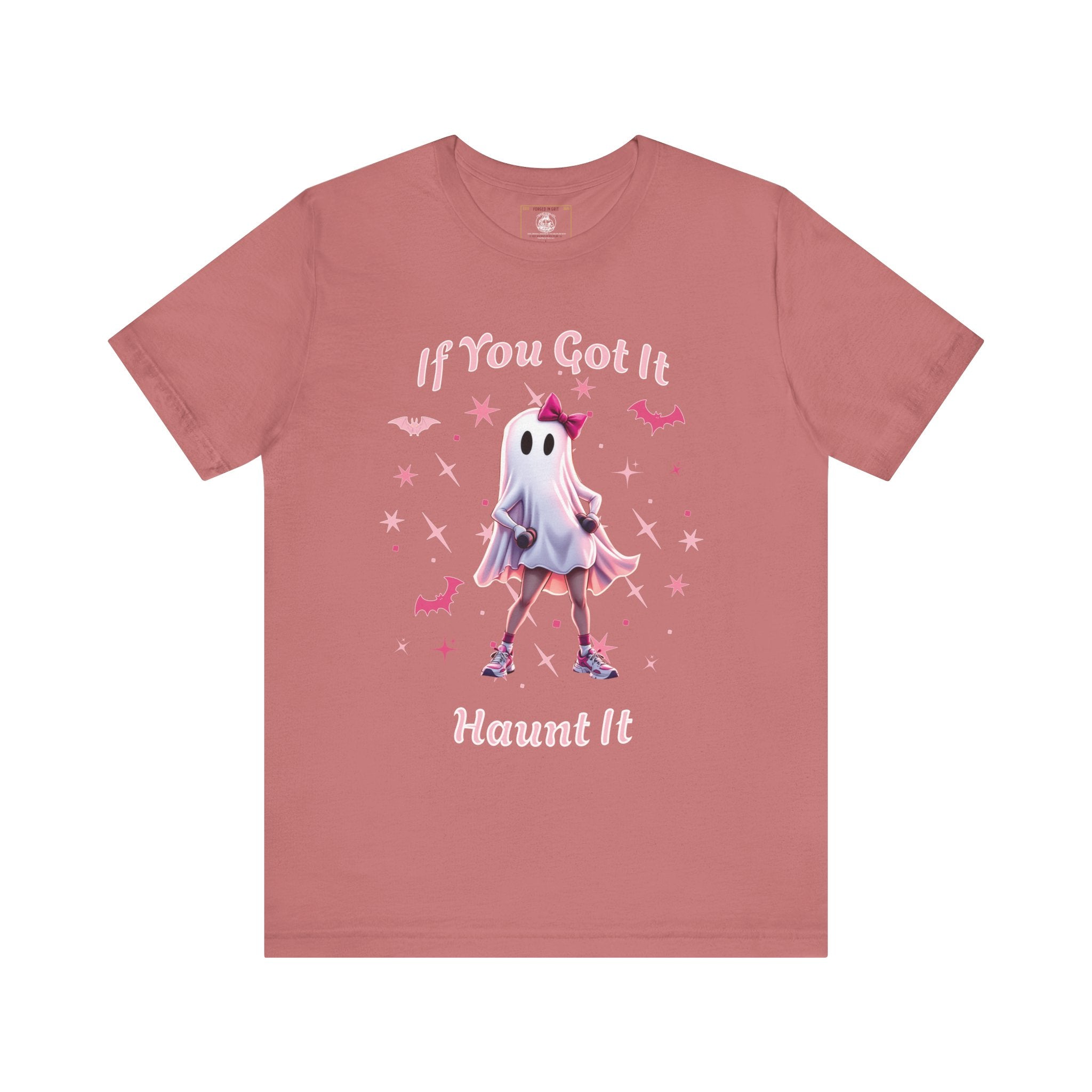 Ghostly Vibes Tee | If You Got It Haunt It | Unisex Short Sleeve Shirt | Halloween Shirt, Cute Ghost Tee, Fun Graphic Tee, Casual Wear