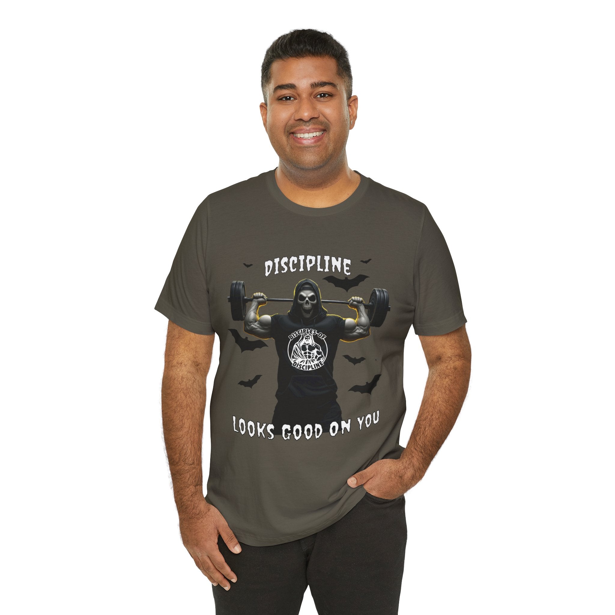 Discipline Looks Good On You - You Got It, Haunt It - Tee - Unisex Jersey Short Sleeve T-Shirt, Fitness Shirt, Workout Apparel, Motivational Gift, Halloween Themed Top