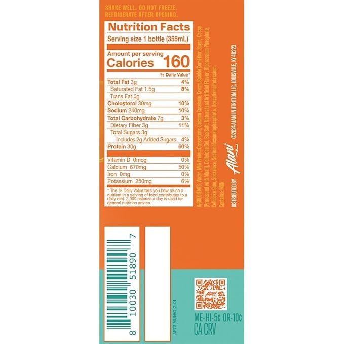 NEW Alani High Protein Shake Cookies and Cream, Fruity Cereal & Munchies Variety Pack - Ready to Drink, Gluten Free,160 Calories, 30g Protein,12 Fl Oz (6 Pack) REPACKAGED BY *Trendy Stuff Online*