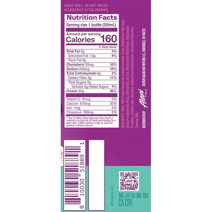 NEW Alani High Protein Shake Cookies and Cream, Fruity Cereal & Munchies Variety Pack - Ready to Drink, Gluten Free,160 Calories, 30g Protein,12 Fl Oz (6 Pack) REPACKAGED BY *Trendy Stuff Online*