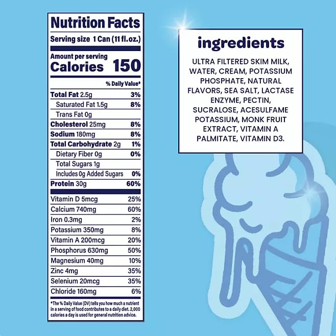 Nurri Ultra-Filtered Protein Shake, Vanilla and Chocolate Flavors, 30g Protein, 11 Fl Oz Cans, 12 Pack