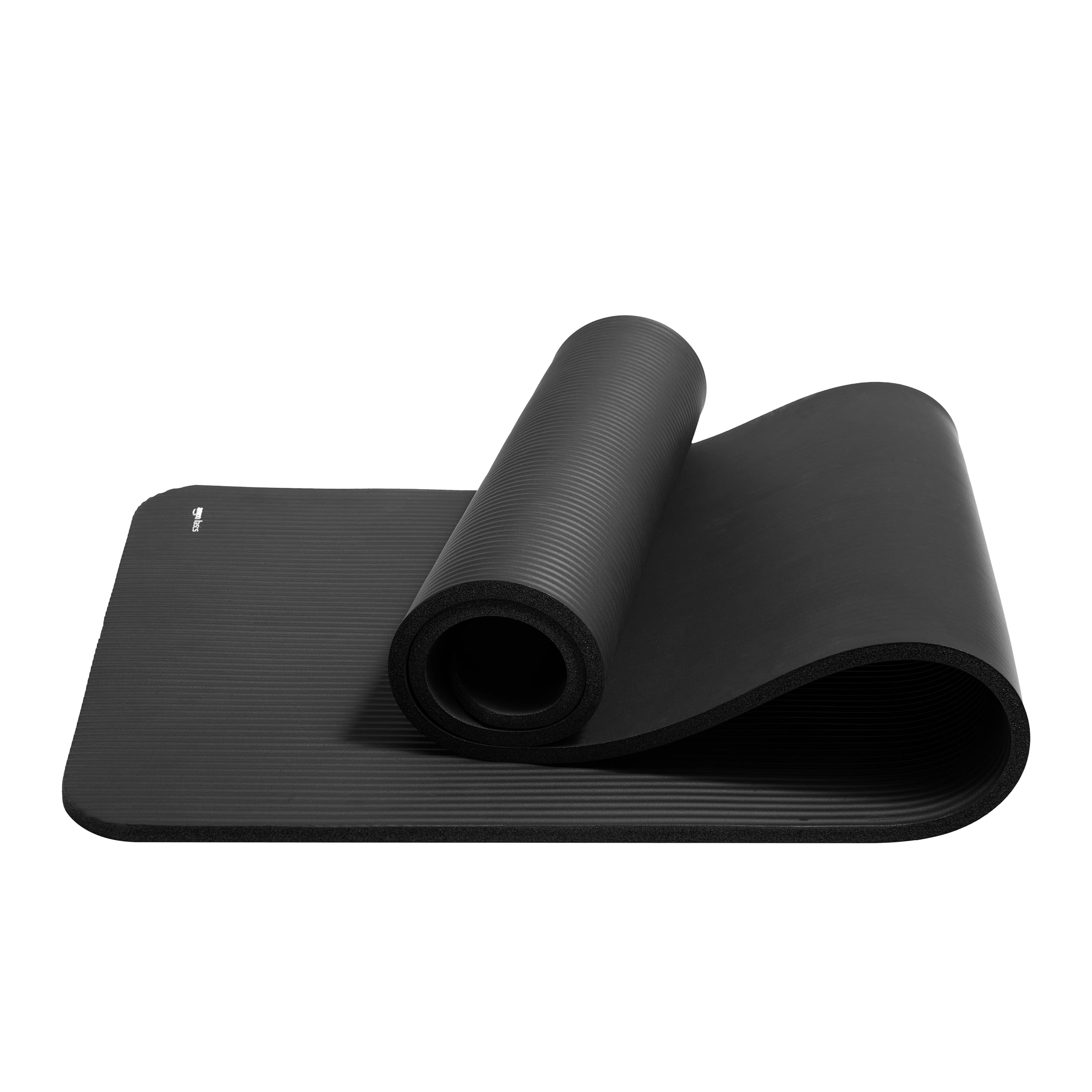 Amazon Basics 1/2 Inch Extra Thick Exercise Yoga Mat with Carrying Strap, Cushioned Support, for Fitness and Gym Workouts