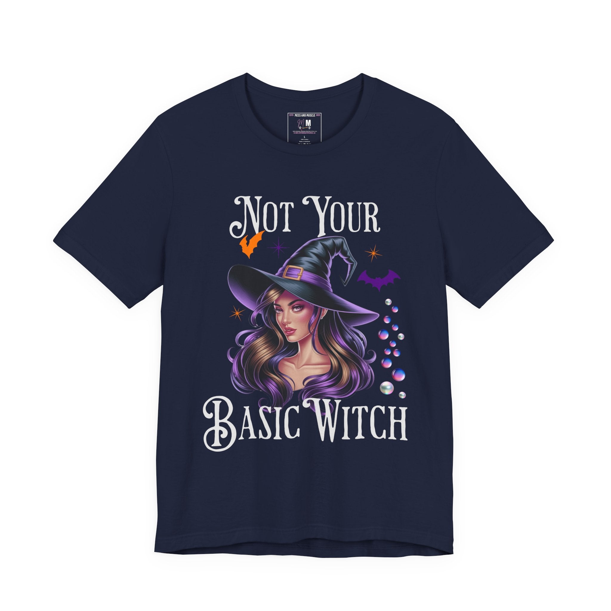 Spooky Witch T-Shirt | Not Your Basic Witch Tee | Halloween Outfit, Witchy Apparel, Fall Fashion, Gift for Her