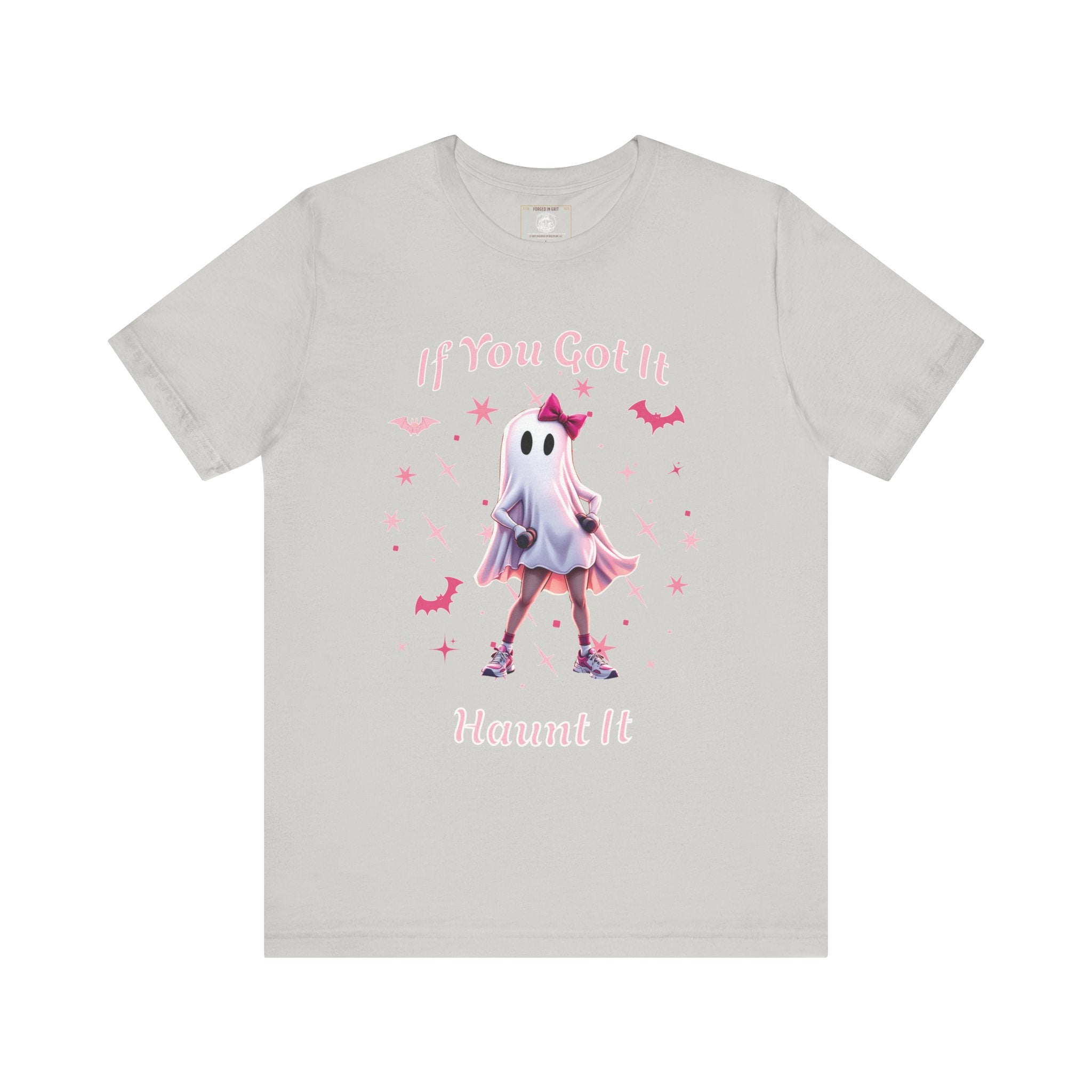 Ghostly Vibes Tee | If You Got It Haunt It | Unisex Short Sleeve Shirt | Halloween Shirt, Cute Ghost Tee, Fun Graphic Tee, Casual Wear