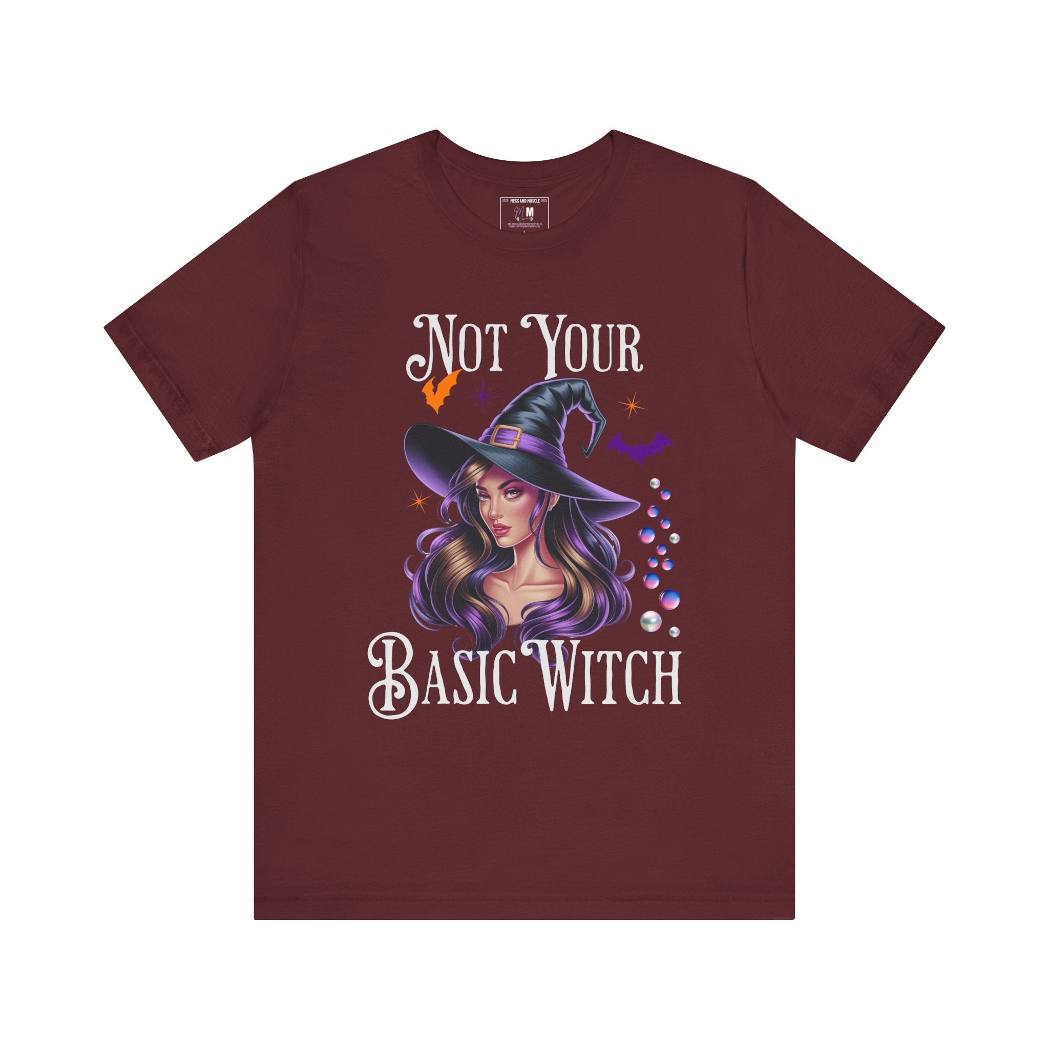 Spooky Witch T-Shirt | Not Your Basic Witch Tee | Halloween Outfit, Witchy Apparel, Fall Fashion, Gift for Her