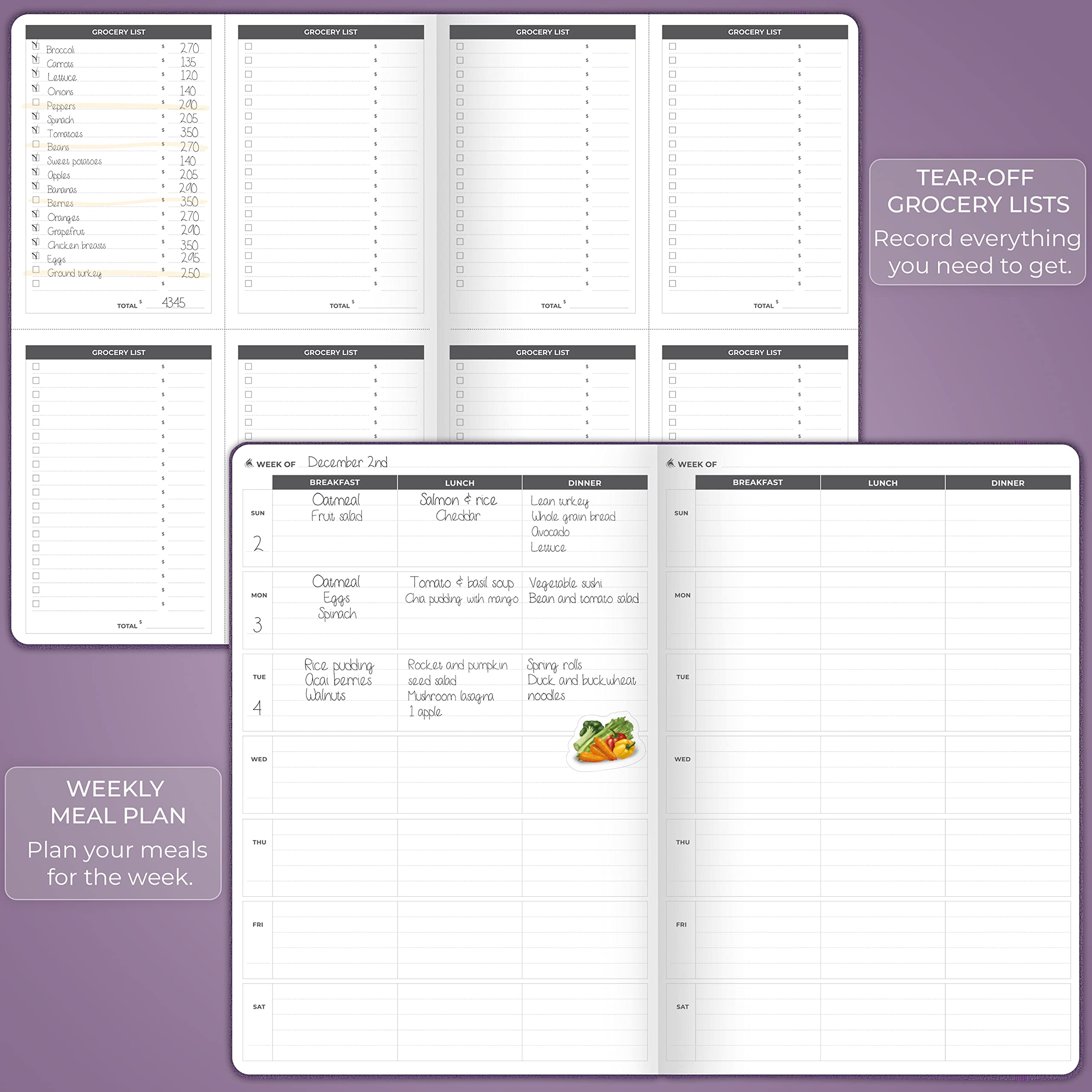 Clever Fox Fitness Journal PRO – Daily Workout Planner with Meal Planner & Habit Tracker – Gym Exercise Log Book for Women & Men – Fitness Planner Notebook – Lasts 6 Months, 7x10” - Black