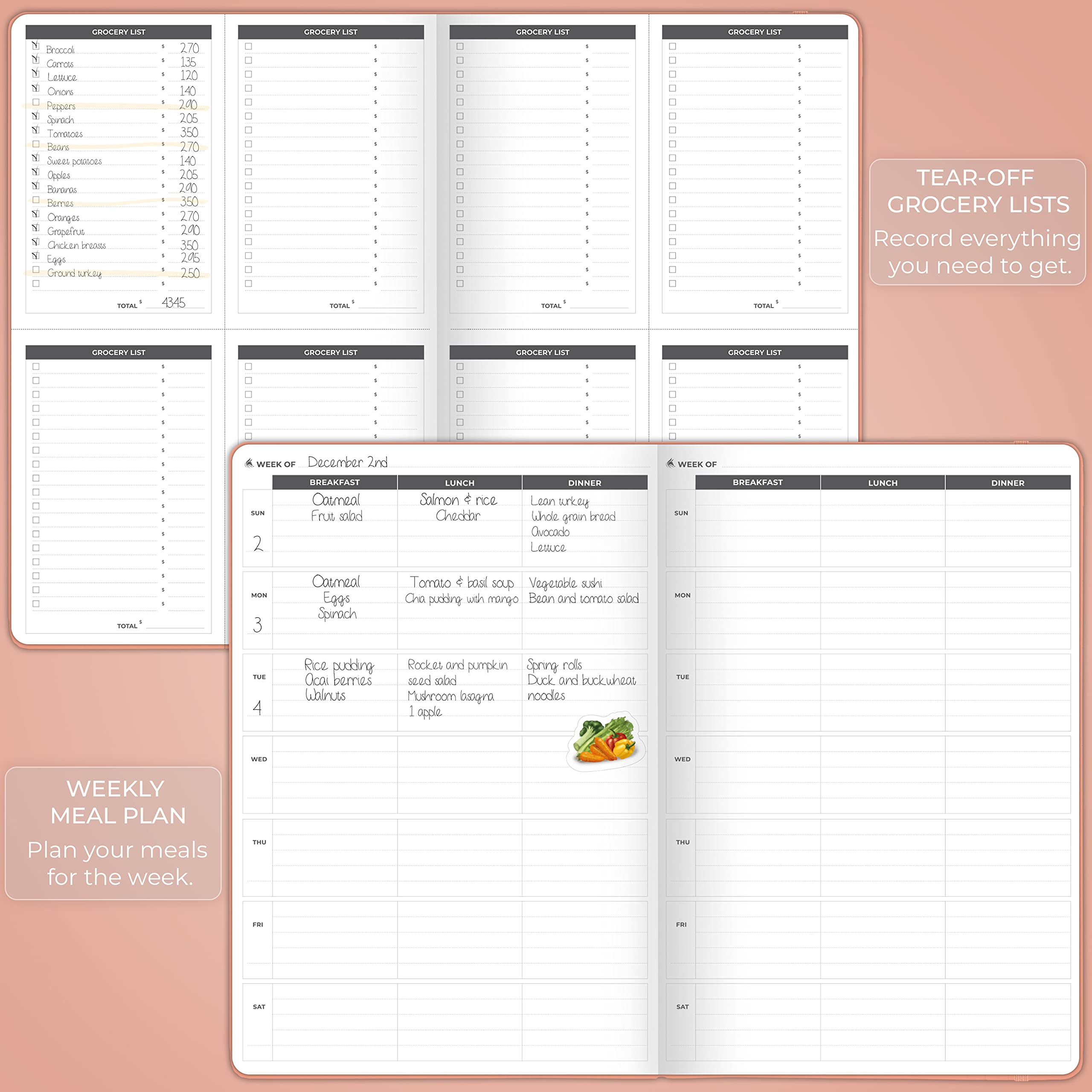 Clever Fox Fitness Journal PRO – Daily Workout Planner with Meal Planner & Habit Tracker – Gym Exercise Log Book for Women & Men – Fitness Planner Notebook – Lasts 6 Months, 7x10” - Black