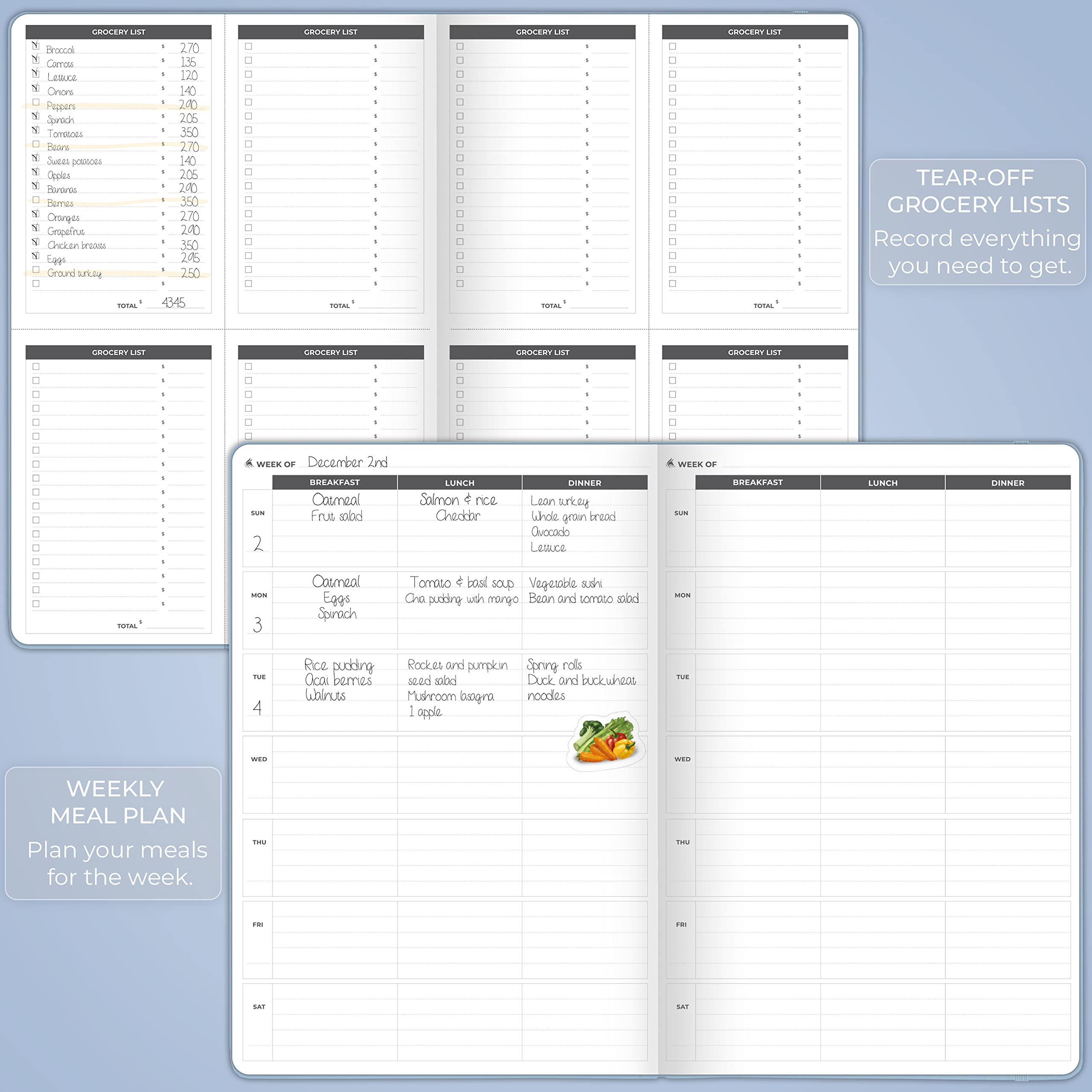 Clever Fox Fitness Journal PRO – Daily Workout Planner with Meal Planner & Habit Tracker – Gym Exercise Log Book for Women & Men – Fitness Planner Notebook – Lasts 6 Months, 7x10” - Black