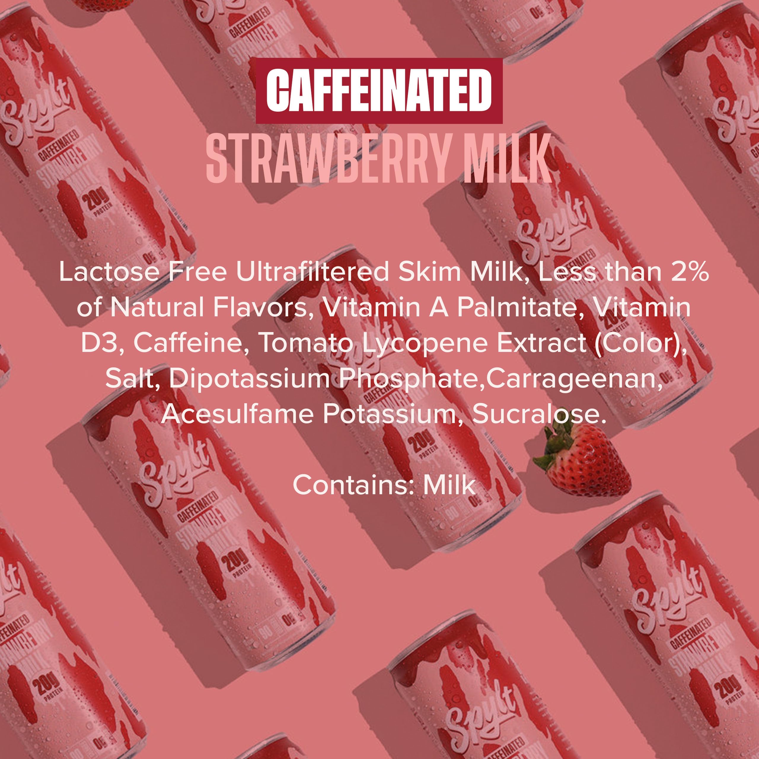 High Protein Milk - 6 Flavor Variety Pack with 60mg Caffeine & 20g Protein - 90 Calories, Ready to Drink, Sugar Free, Lactose Free Milk, Perfect for Workout Recovery & Afternoon Pick Me Up - 12 Count