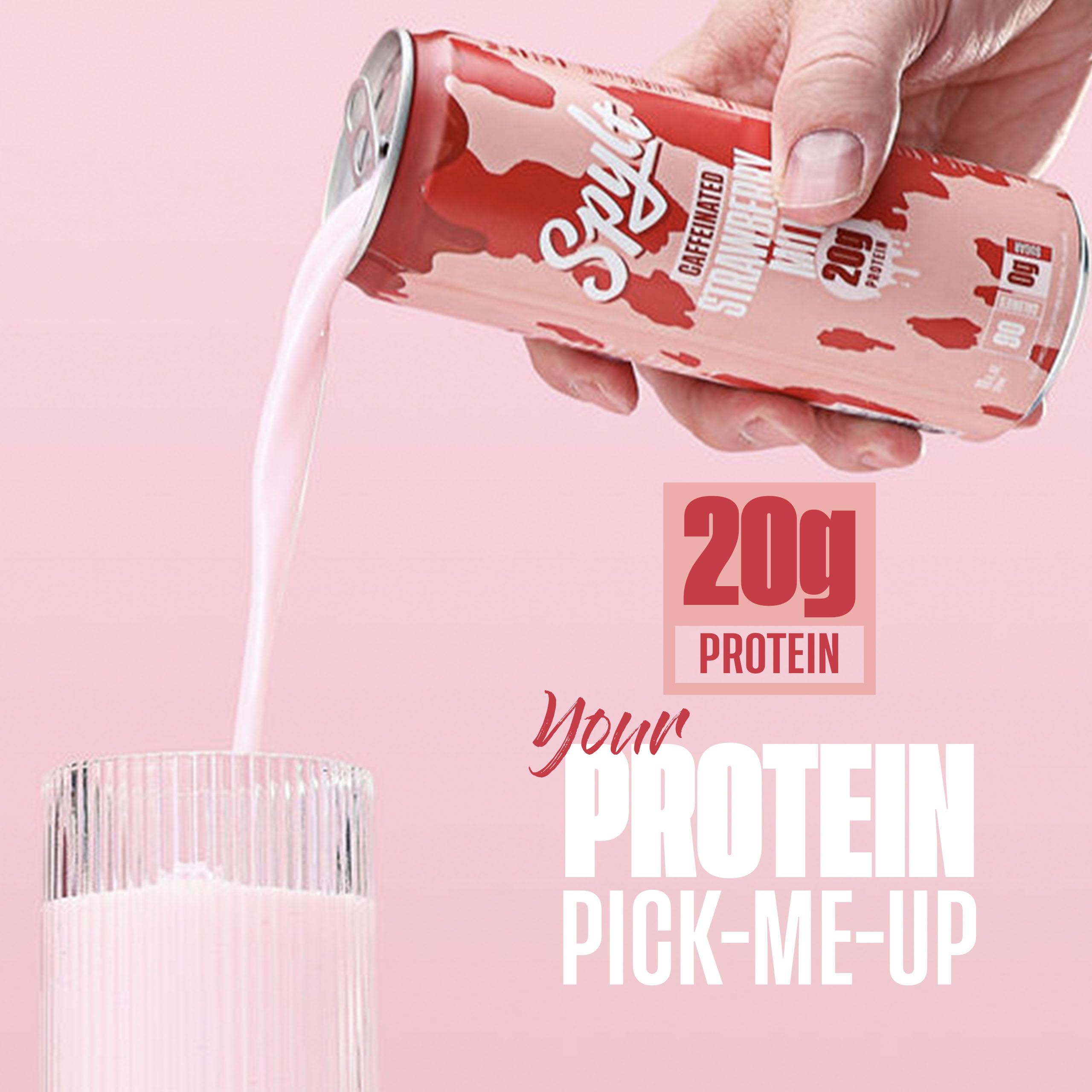 High Protein Milk - 6 Flavor Variety Pack with 60mg Caffeine & 20g Protein - 90 Calories, Ready to Drink, Sugar Free, Lactose Free Milk, Perfect for Workout Recovery & Afternoon Pick Me Up - 12 Count