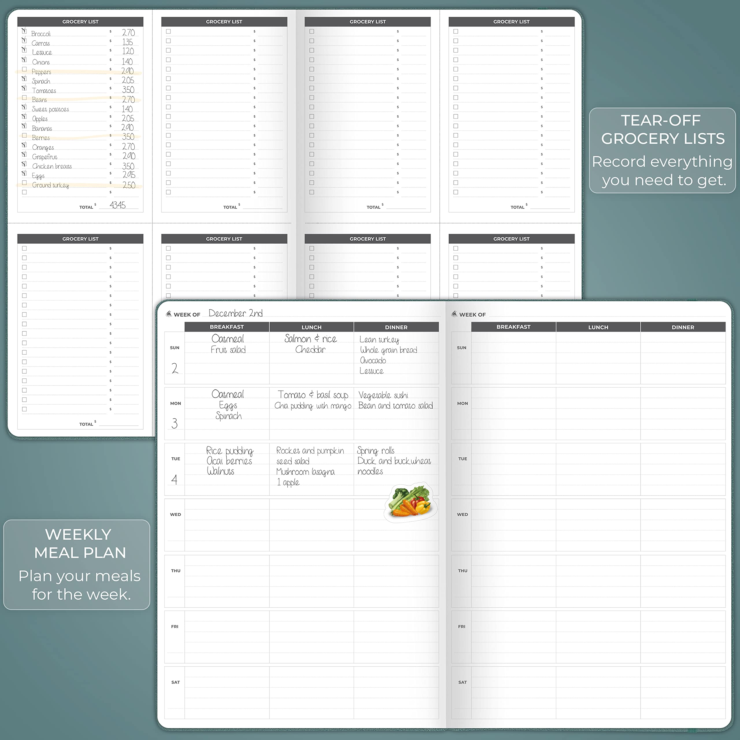 Clever Fox Fitness Journal PRO – Daily Workout Planner with Meal Planner & Habit Tracker – Gym Exercise Log Book for Women & Men – Fitness Planner Notebook – Lasts 6 Months, 7x10” - Black