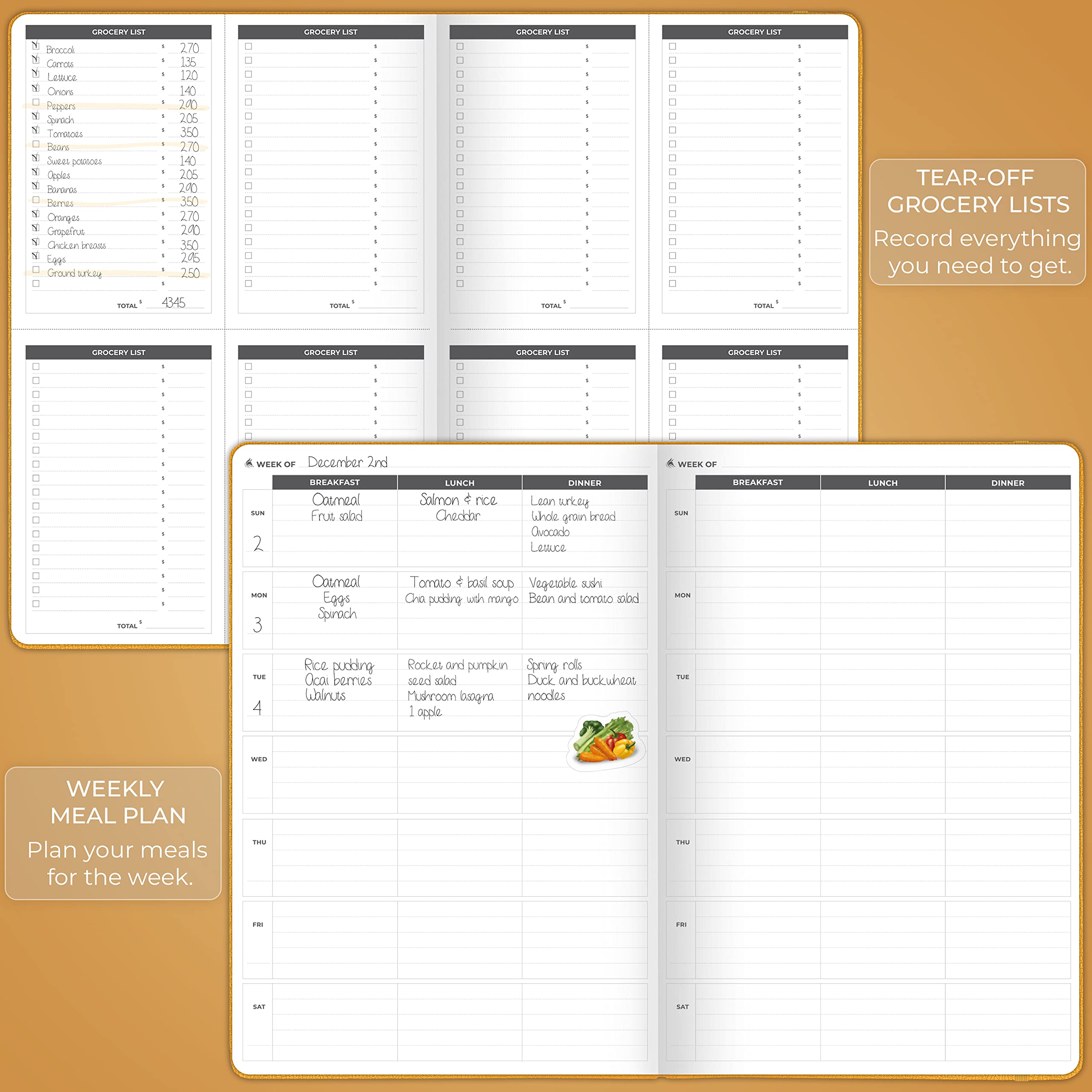 Clever Fox Fitness Journal PRO – Daily Workout Planner with Meal Planner & Habit Tracker – Gym Exercise Log Book for Women & Men – Fitness Planner Notebook – Lasts 6 Months, 7x10” - Black
