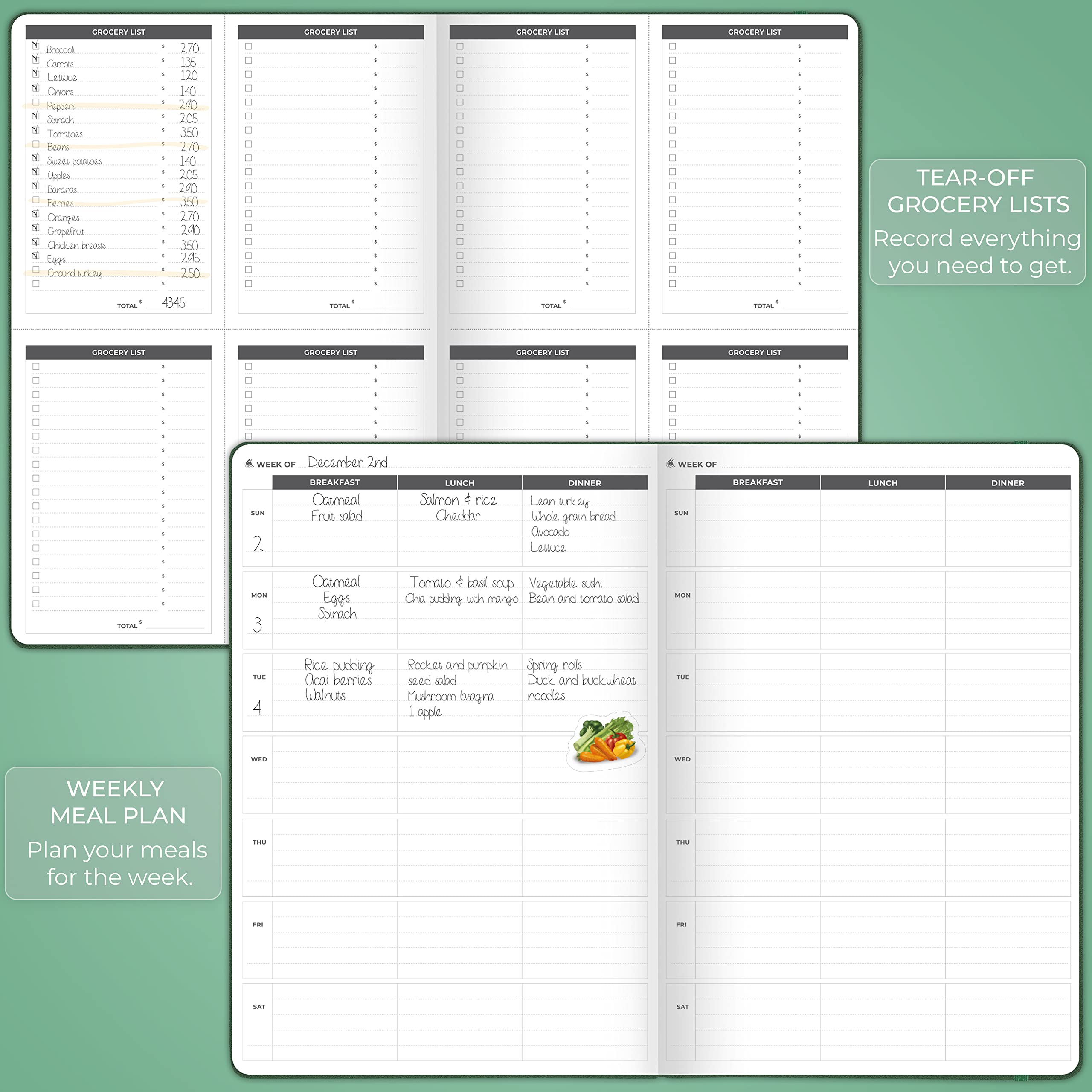 Clever Fox Fitness Journal PRO – Daily Workout Planner with Meal Planner & Habit Tracker – Gym Exercise Log Book for Women & Men – Fitness Planner Notebook – Lasts 6 Months, 7x10” - Black