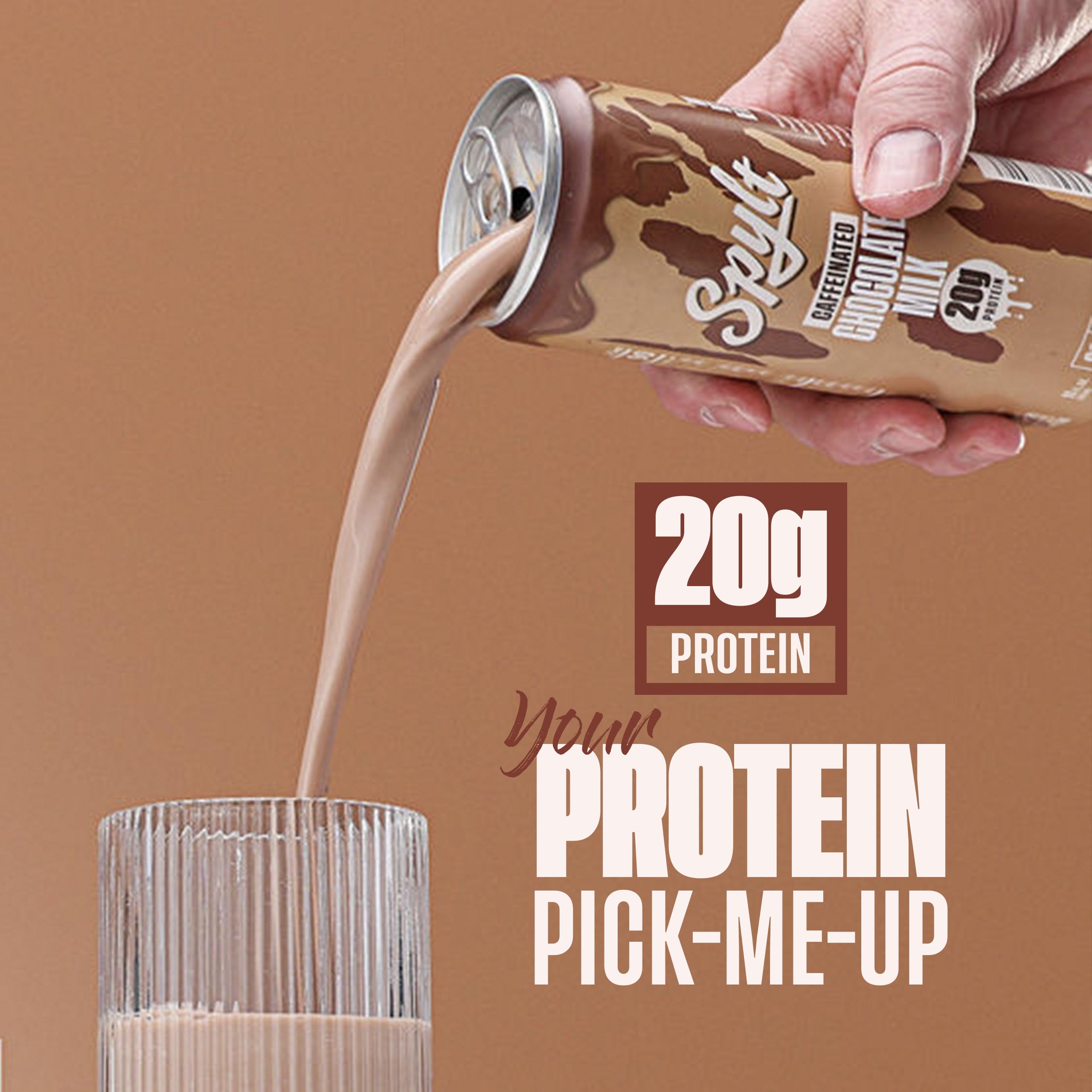 High Protein Milk - 6 Flavor Variety Pack with 60mg Caffeine & 20g Protein - 90 Calories, Ready to Drink, Sugar Free, Lactose Free Milk, Perfect for Workout Recovery & Afternoon Pick Me Up - 12 Count