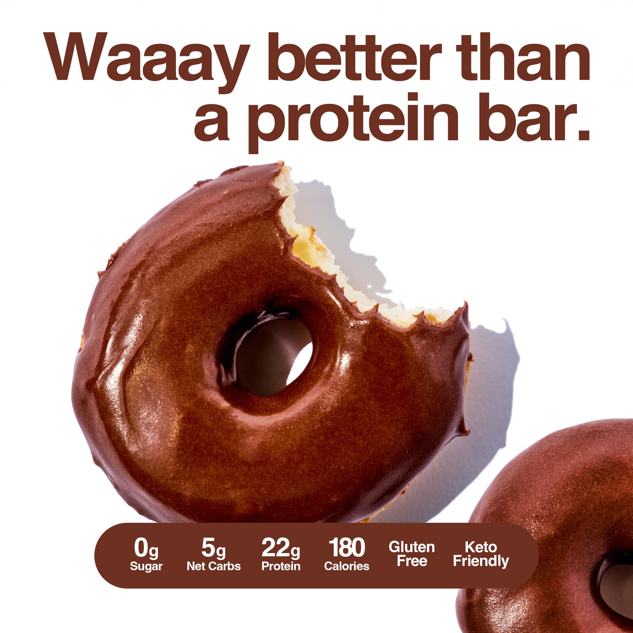 Legendary Foods 22gr Protein Donuts - Choice of Flavors 8x (2 Donuts per Pack), High Protein, Zero Sugar, Gluten Free and Low Carb, Keto Friendly Snack