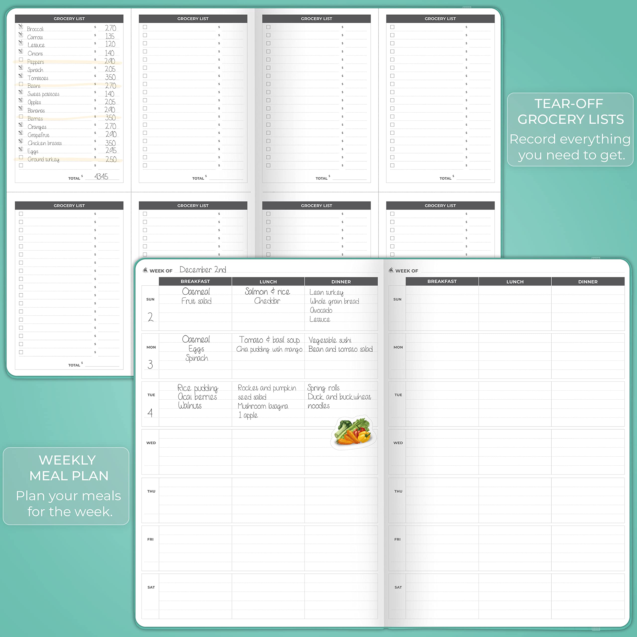 Clever Fox Fitness Journal PRO – Daily Workout Planner with Meal Planner & Habit Tracker – Gym Exercise Log Book for Women & Men – Fitness Planner Notebook – Lasts 6 Months, 7x10” - Black