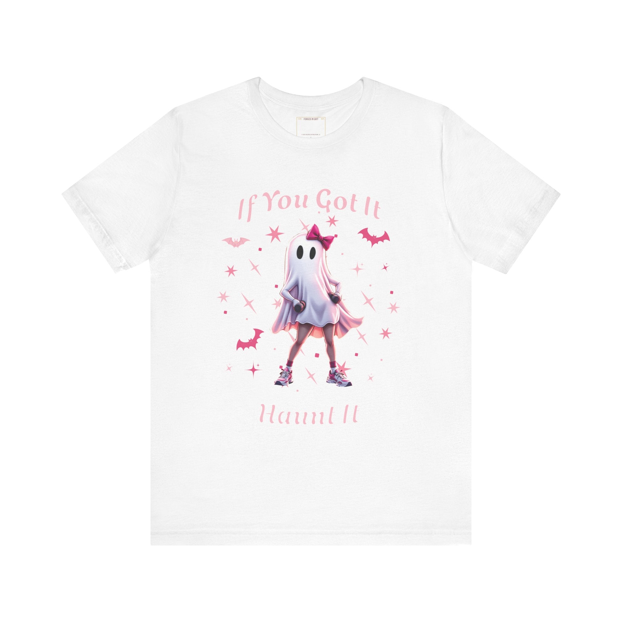 Ghostly Vibes Tee | If You Got It Haunt It | Unisex Short Sleeve Shirt | Halloween Shirt, Cute Ghost Tee, Fun Graphic Tee, Casual Wear