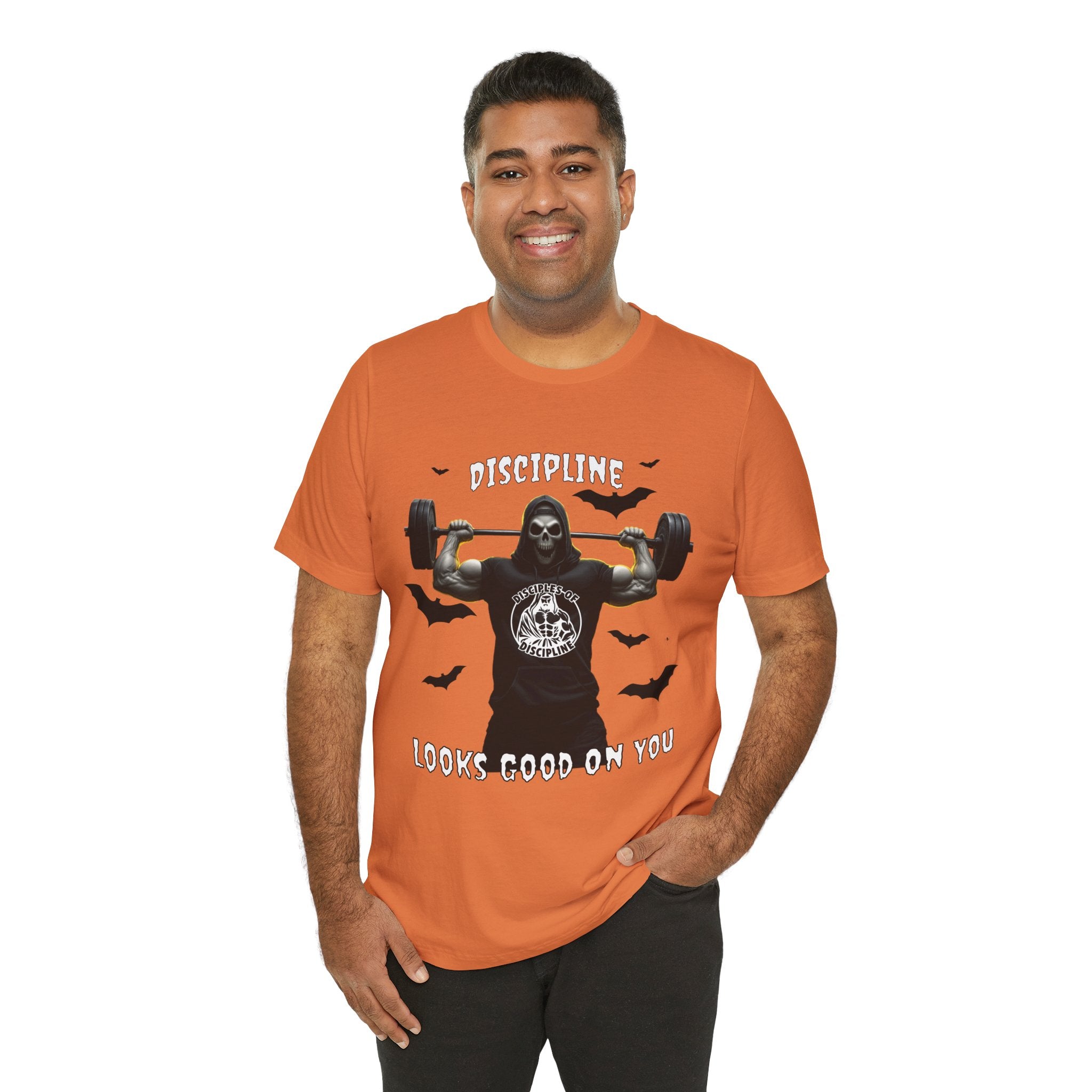 Discipline Looks Good On You - You Got It, Haunt It - Tee - Unisex Jersey Short Sleeve T-Shirt, Fitness Shirt, Workout Apparel, Motivational Gift, Halloween Themed Top