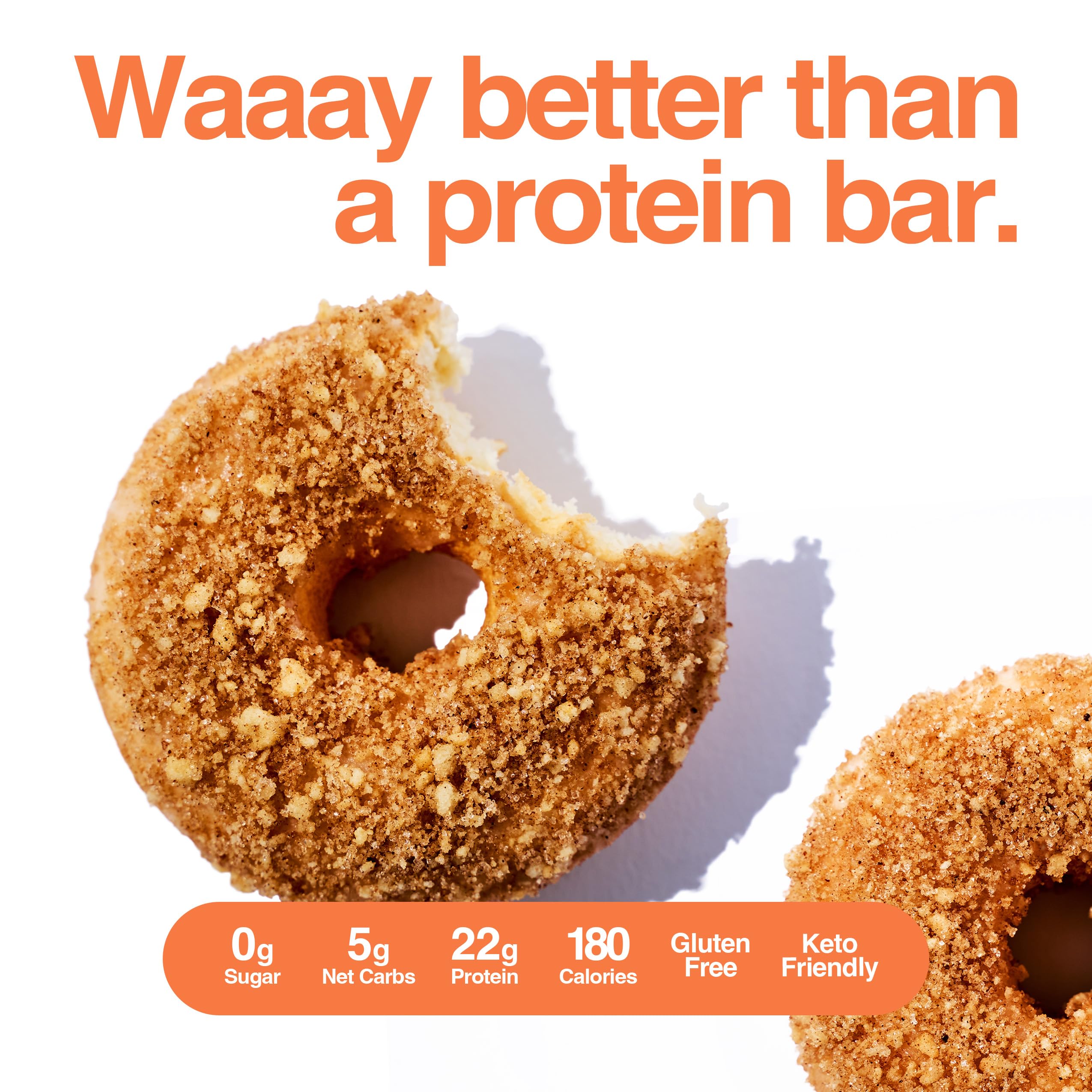 Legendary Foods 22gr Protein Donuts - Choice of Flavors 8x (2 Donuts per Pack), High Protein, Zero Sugar, Gluten Free and Low Carb, Keto Friendly Snack