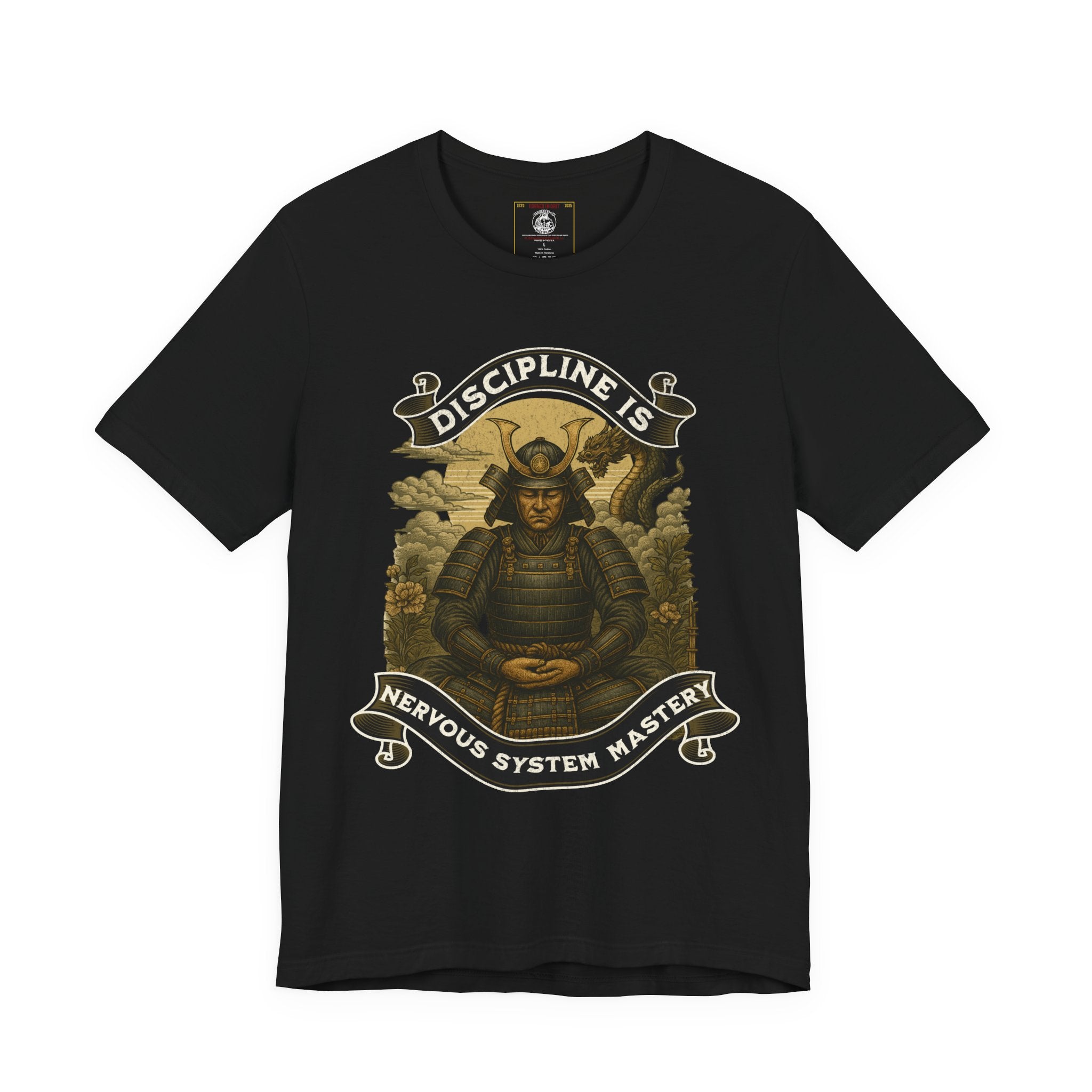 Discipline is Nervous System Mastery- Warrior Spirit Tee, Motivational T-Shirt, Inspirational Graphic Shirt, Mastery Philosophy Clothing