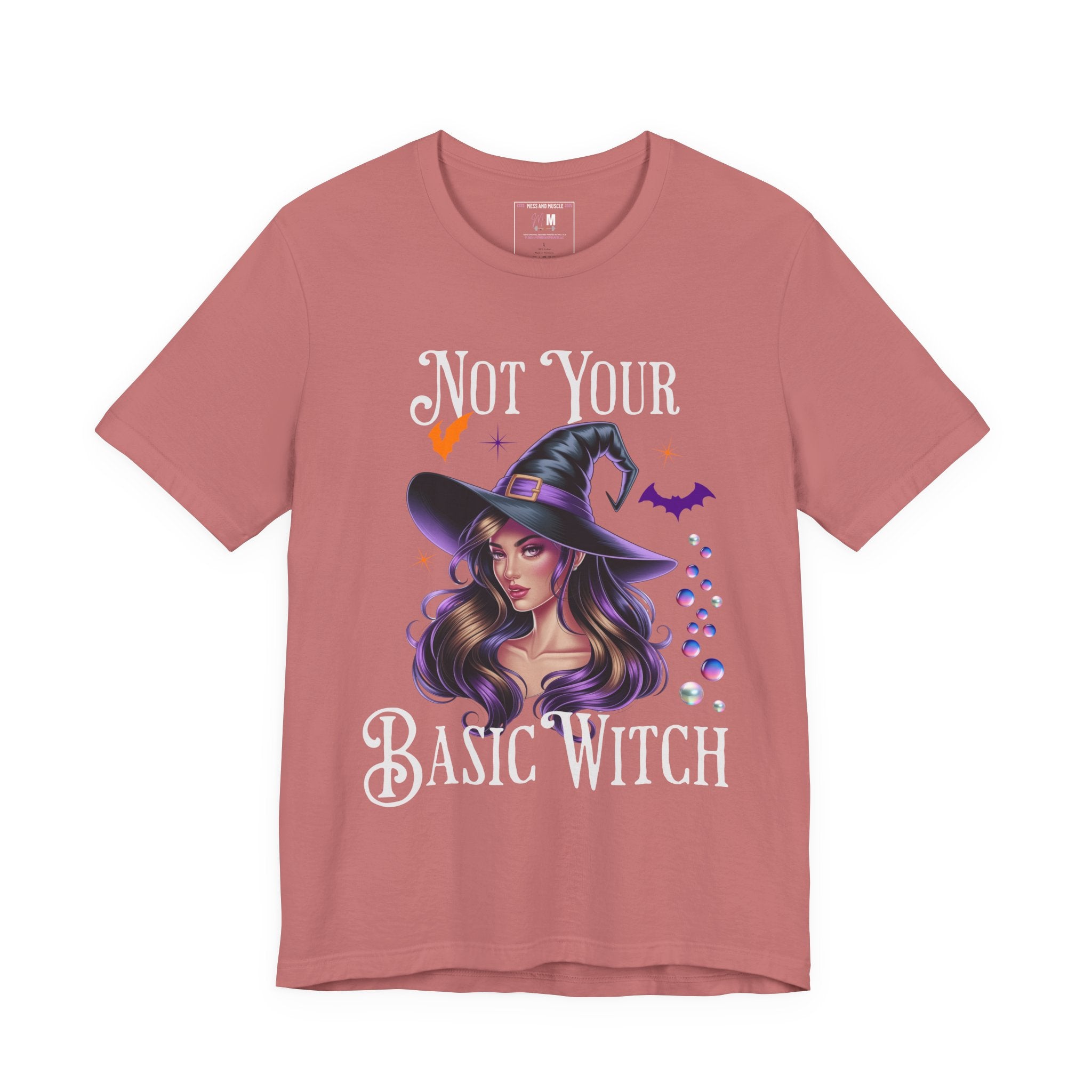 Spooky Witch T-Shirt | Not Your Basic Witch Tee | Halloween Outfit, Witchy Apparel, Fall Fashion, Gift for Her