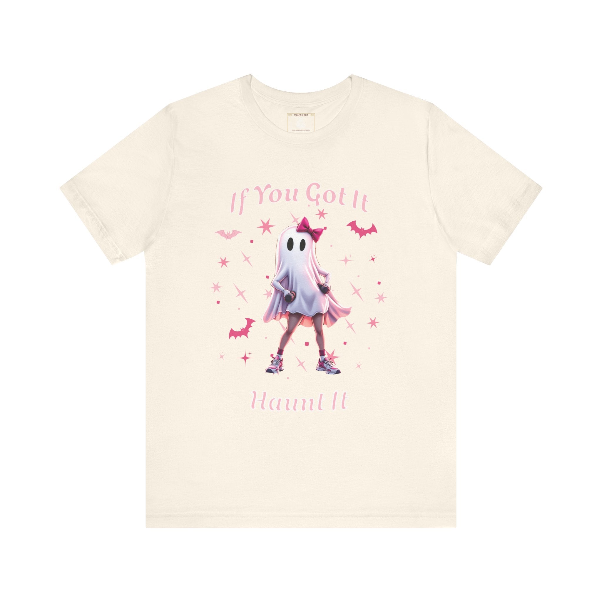 Ghostly Vibes Tee | If You Got It Haunt It | Unisex Short Sleeve Shirt | Halloween Shirt, Cute Ghost Tee, Fun Graphic Tee, Casual Wear