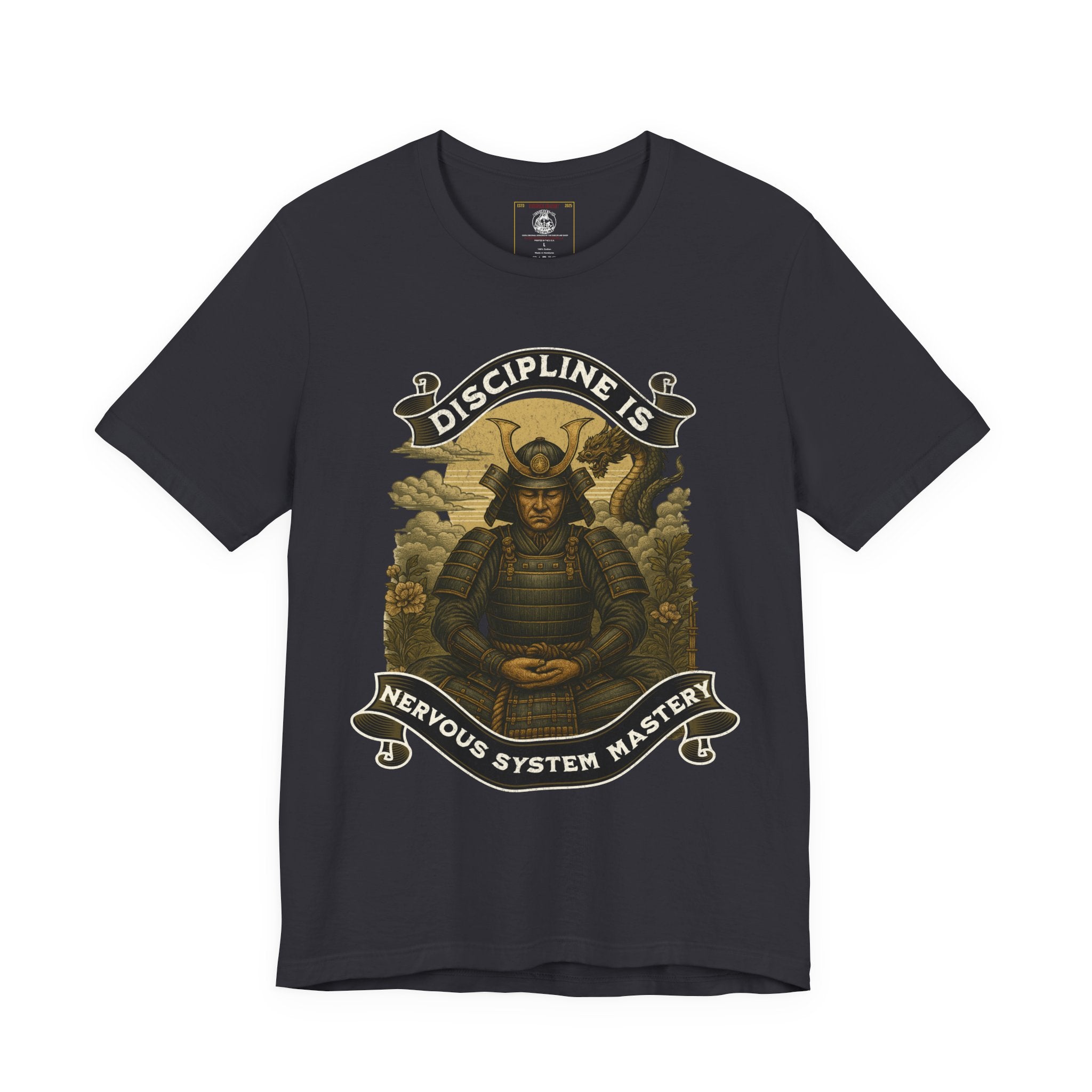 Discipline is Nervous System Mastery- Warrior Spirit Tee, Motivational T-Shirt, Inspirational Graphic Shirt, Mastery Philosophy Clothing