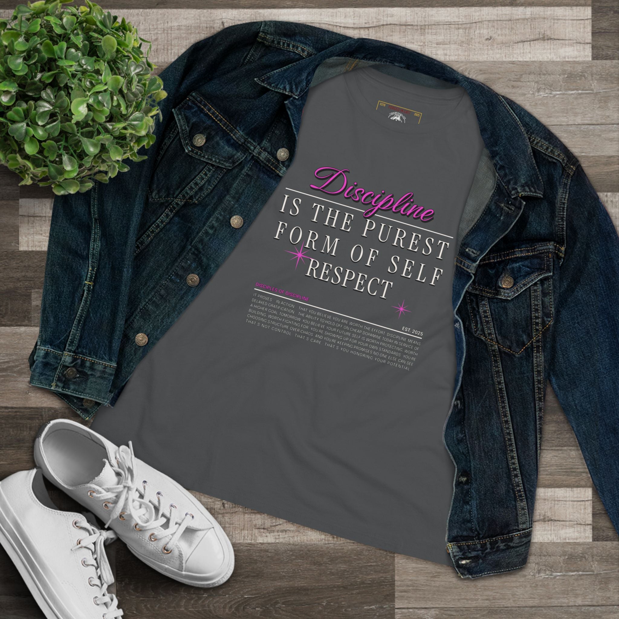 Hers Self-Respect in Action - Empowering Women's Cotton Tee -  Graphic Tee, Gift for Her, Inspirational Apparel, Motivational T-Shirt