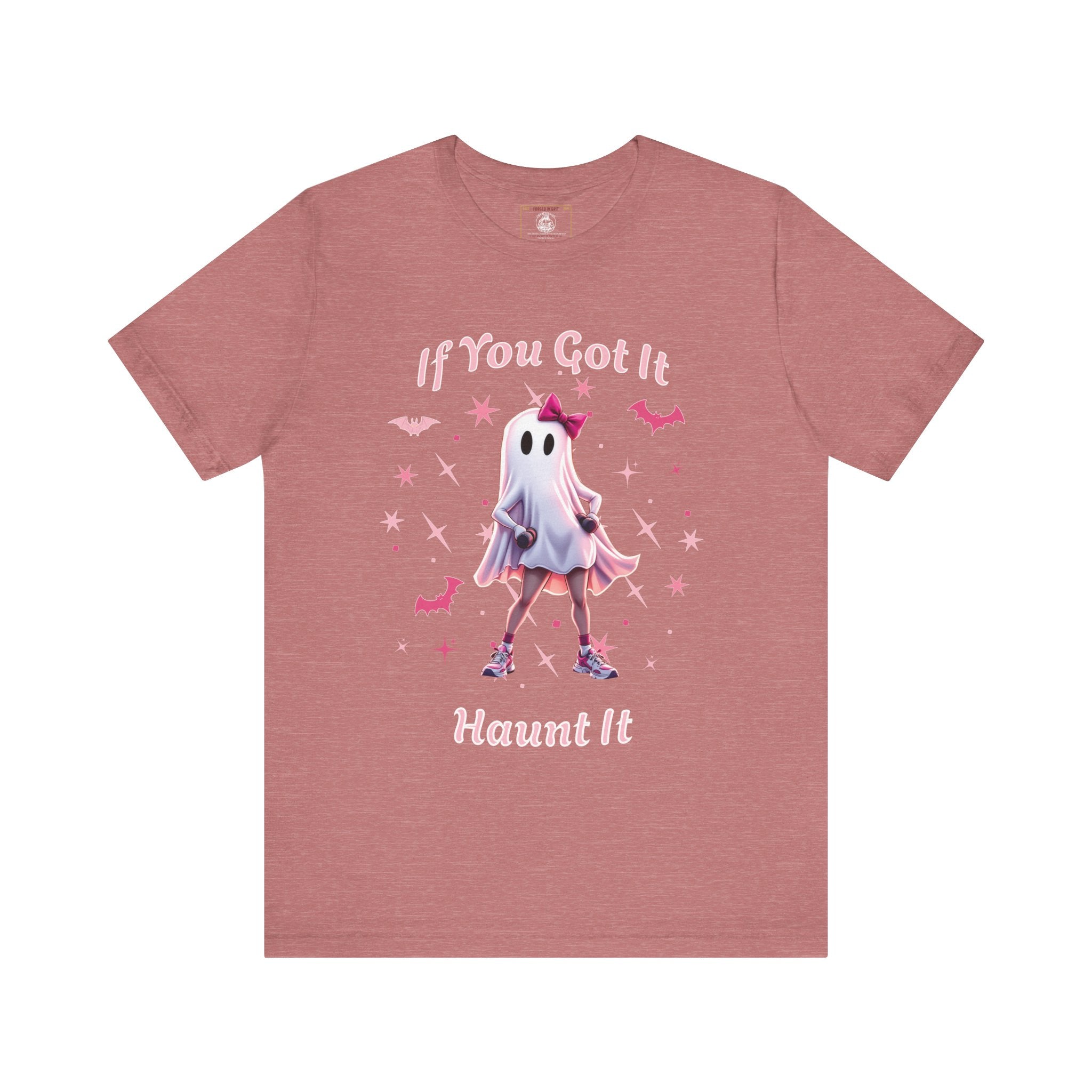 Ghostly Vibes Tee | If You Got It Haunt It | Unisex Short Sleeve Shirt | Halloween Shirt, Cute Ghost Tee, Fun Graphic Tee, Casual Wear