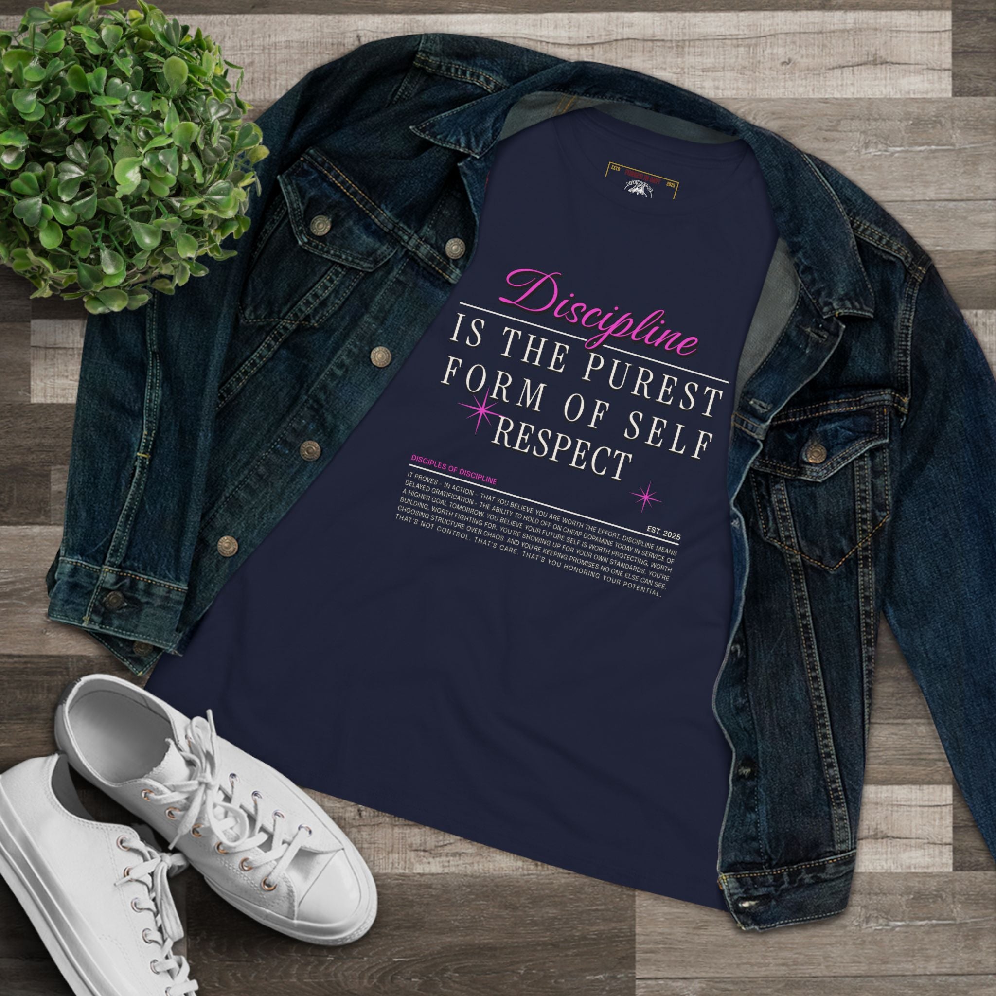 Hers Self-Respect in Action - Empowering Women's Cotton Tee -  Graphic Tee, Gift for Her, Inspirational Apparel, Motivational T-Shirt