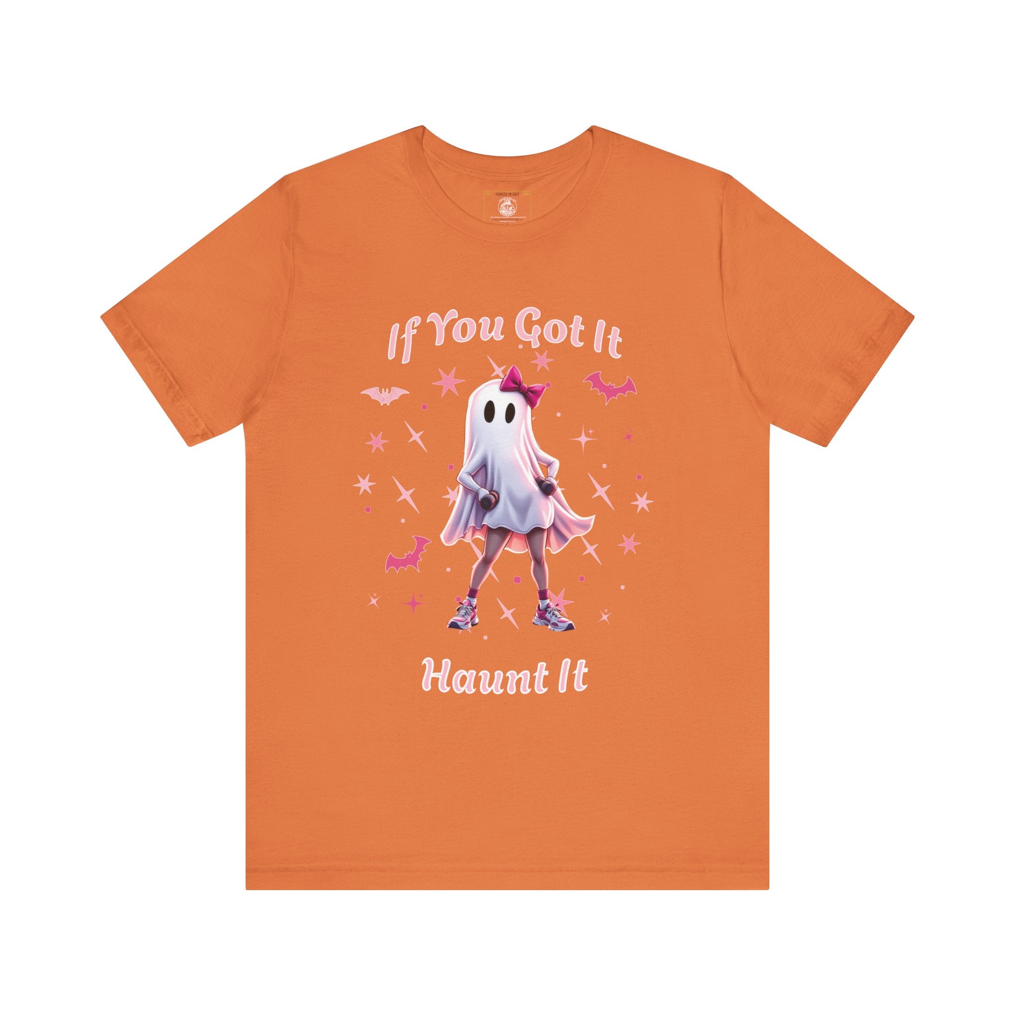 Ghostly Vibes Tee | If You Got It Haunt It | Unisex Short Sleeve Shirt | Halloween Shirt, Cute Ghost Tee, Fun Graphic Tee, Casual Wear