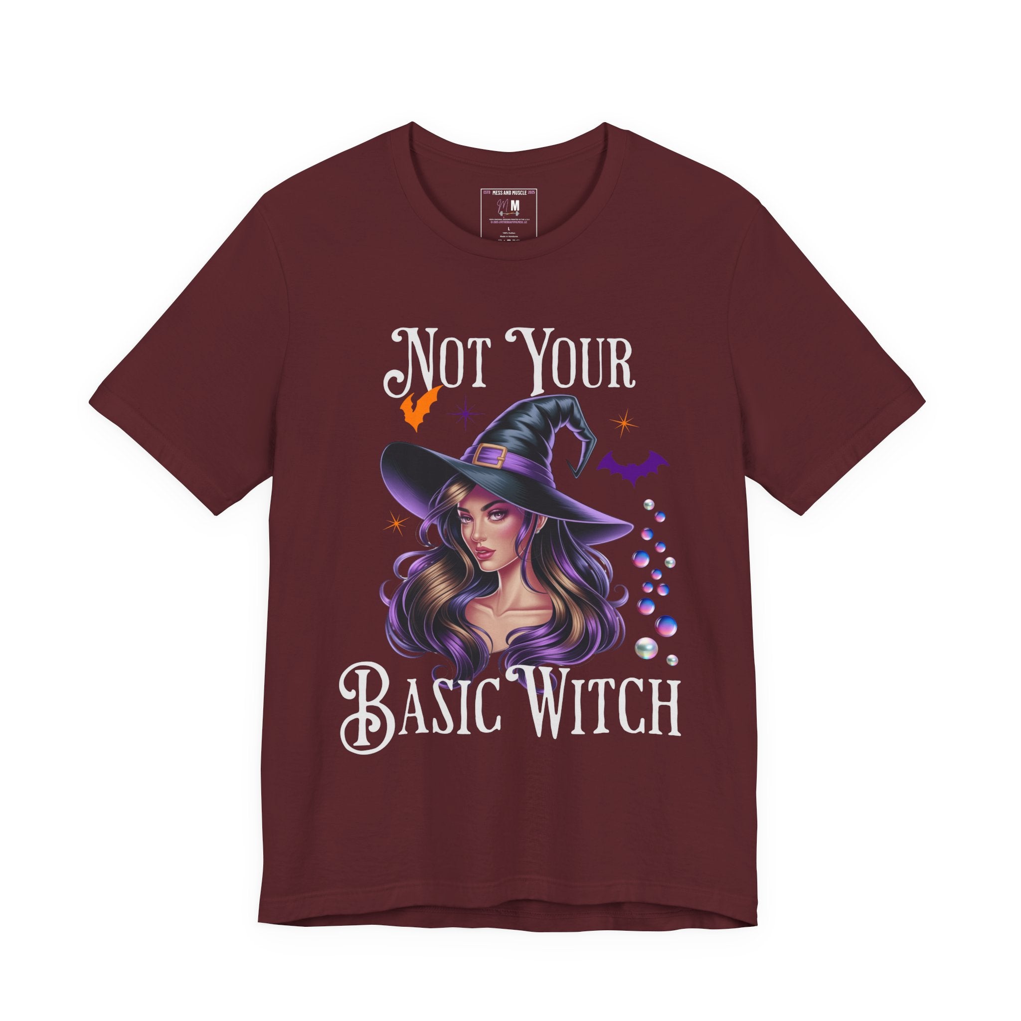 Spooky Witch T-Shirt | Not Your Basic Witch Tee | Halloween Outfit, Witchy Apparel, Fall Fashion, Gift for Her