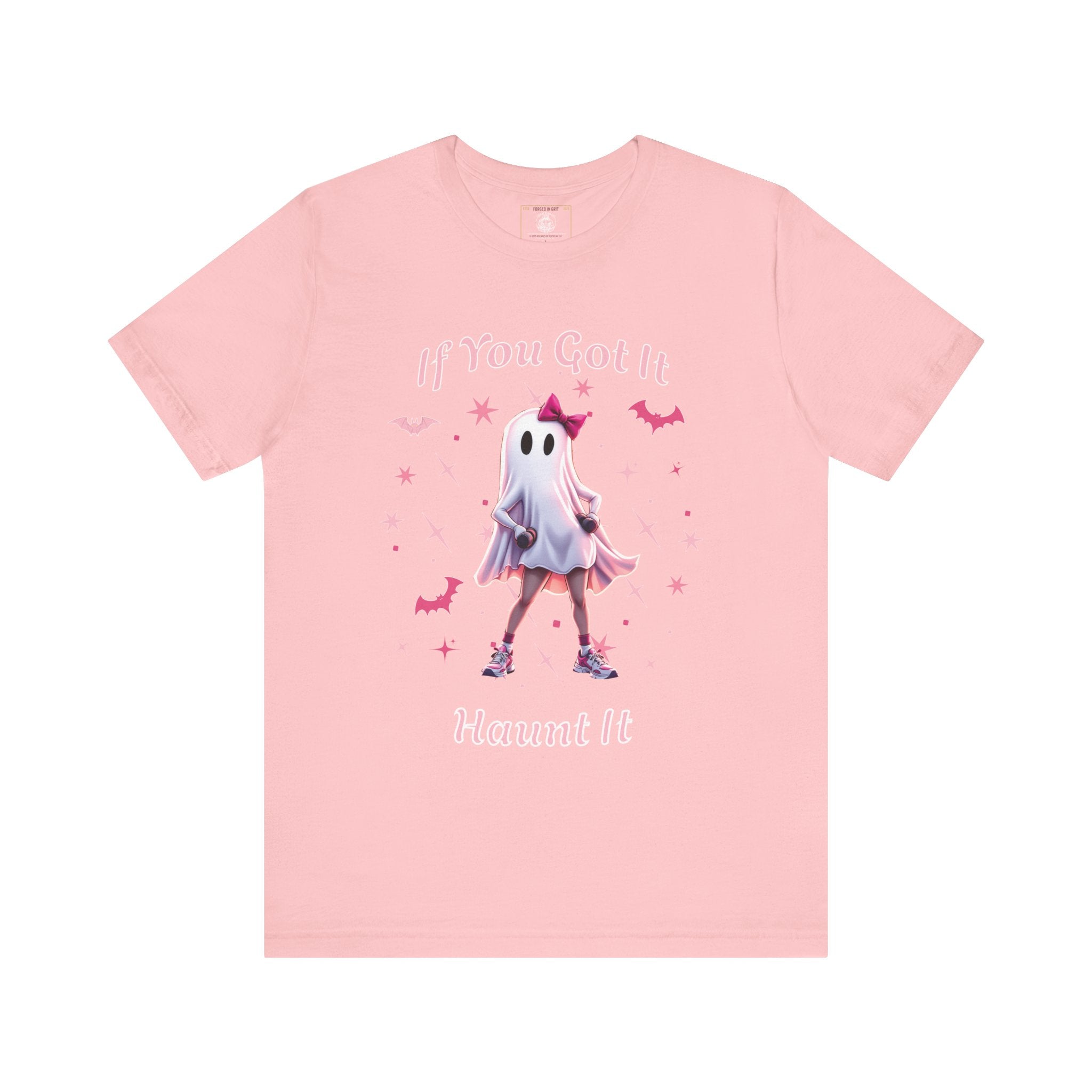 Ghostly Vibes Tee | If You Got It Haunt It | Unisex Short Sleeve Shirt | Halloween Shirt, Cute Ghost Tee, Fun Graphic Tee, Casual Wear