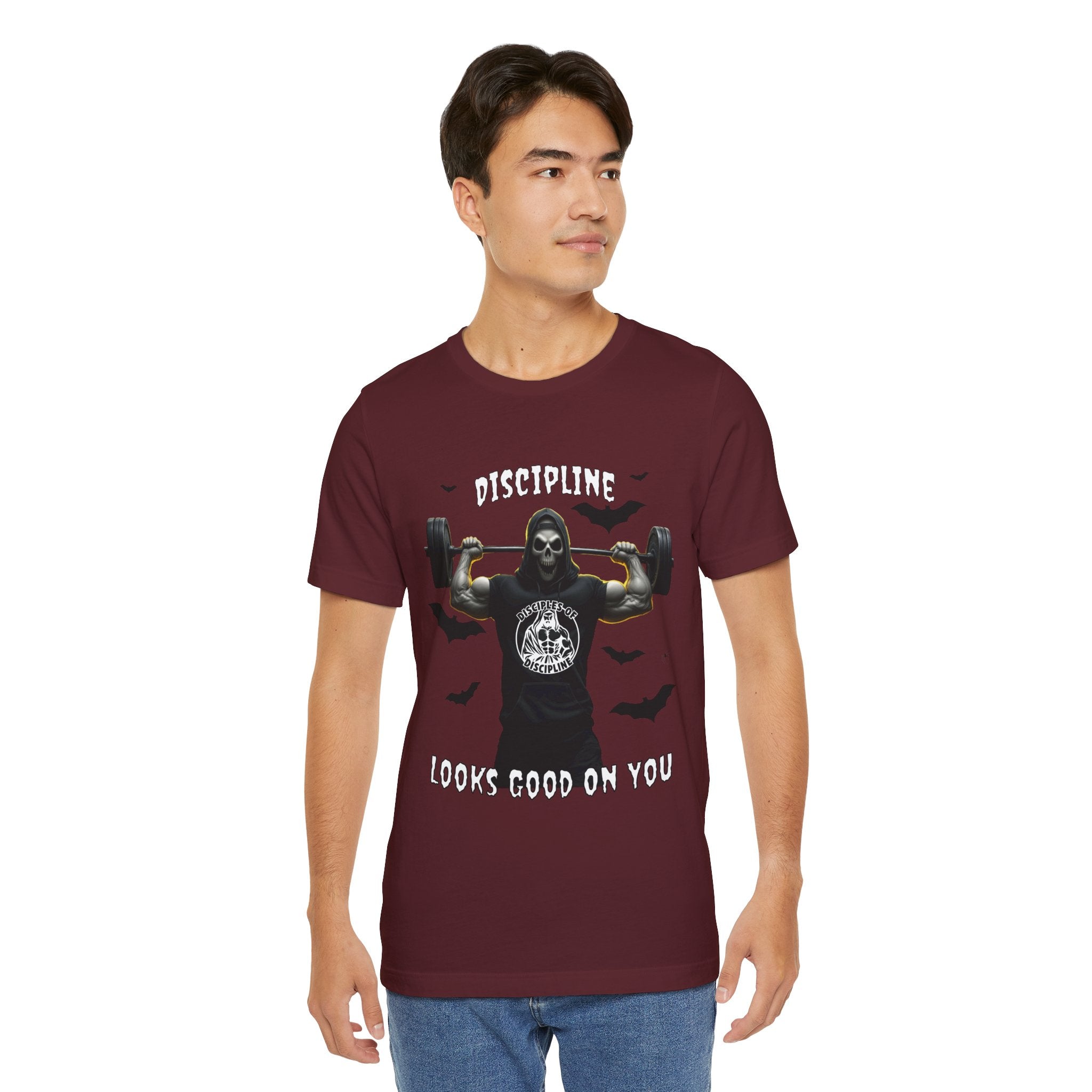 Discipline Looks Good On You - You Got It, Haunt It - Tee - Unisex Jersey Short Sleeve T-Shirt, Fitness Shirt, Workout Apparel, Motivational Gift, Halloween Themed Top
