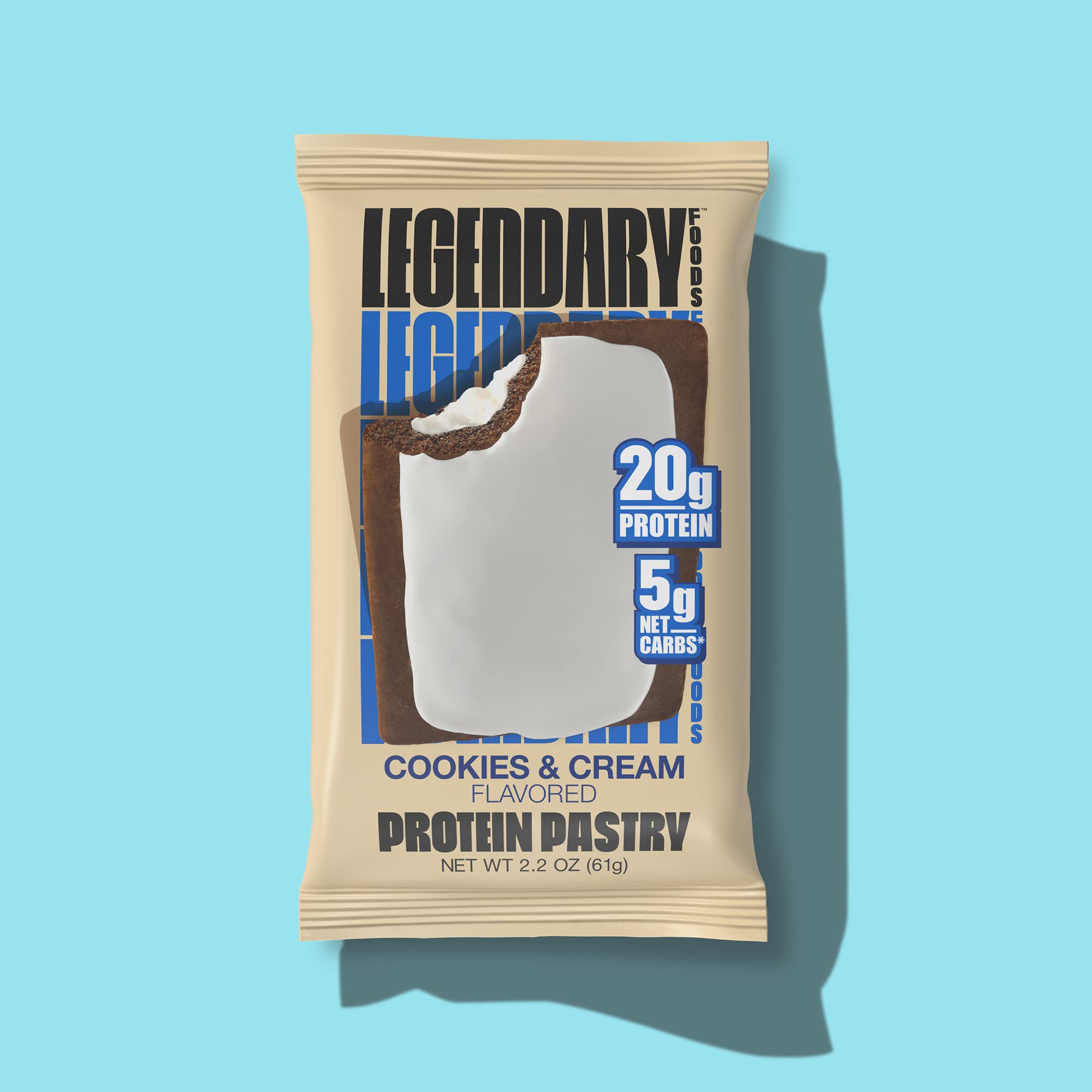 Legendary Foods 22g Protein Pastry - High Protein Breakfast & Meal Replacement Bar - Choice of Flavors