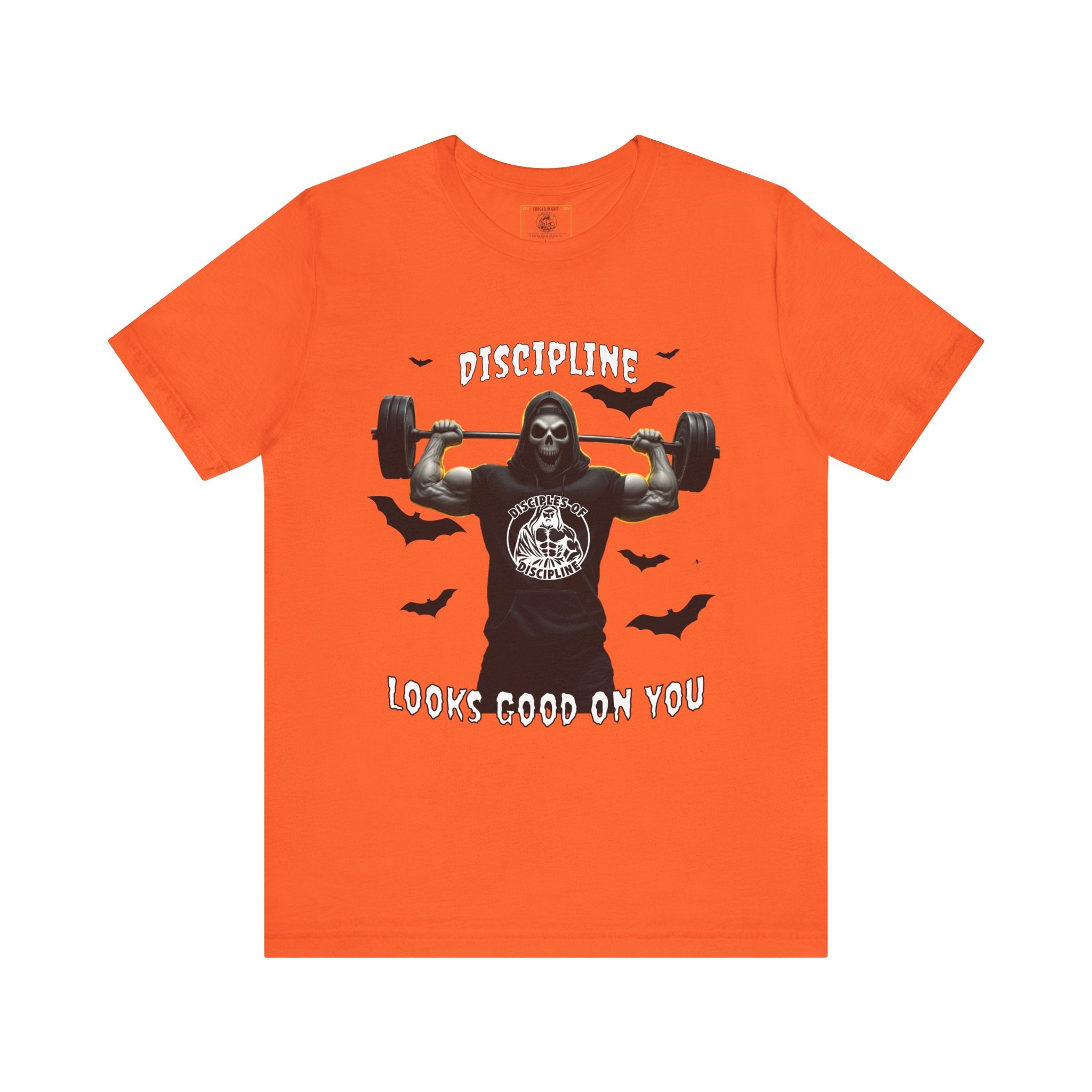 Discipline Looks Good On You - You Got It, Haunt It - Tee - Unisex Jersey Short Sleeve T-Shirt, Fitness Shirt, Workout Apparel, Motivational Gift, Halloween Themed Top