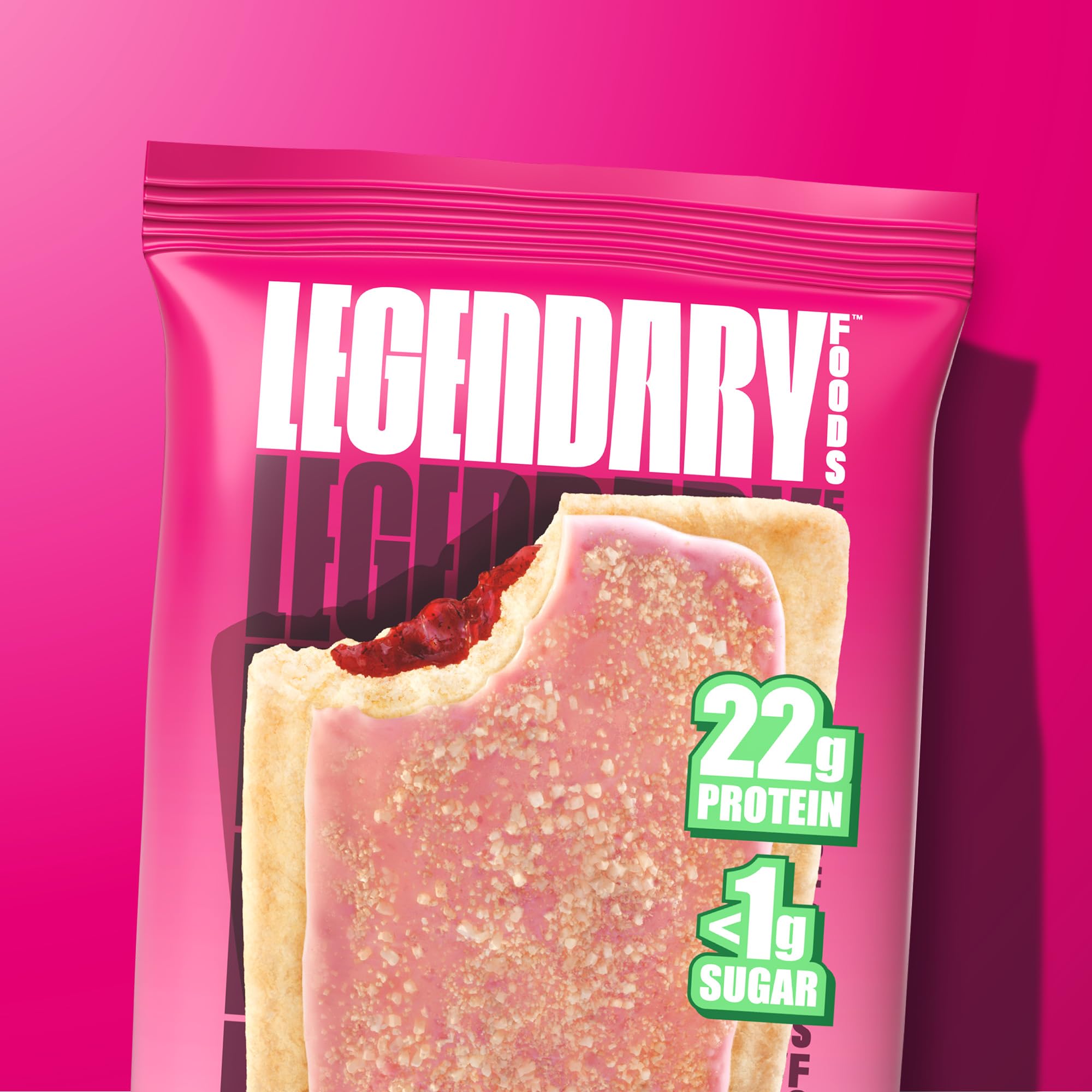 Legendary Foods 22g Protein Pastry - High Protein Breakfast & Meal Replacement Bar - Choice of Flavors