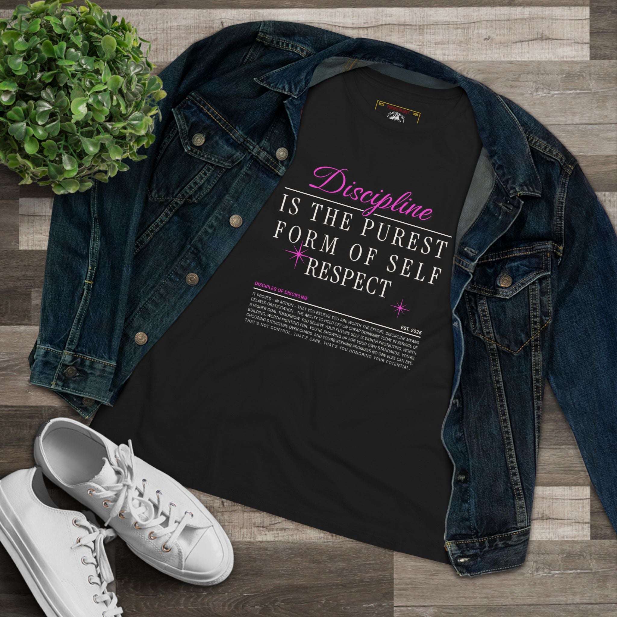 Hers Self-Respect in Action - Empowering Women's Cotton Tee -  Graphic Tee, Gift for Her, Inspirational Apparel, Motivational T-Shirt