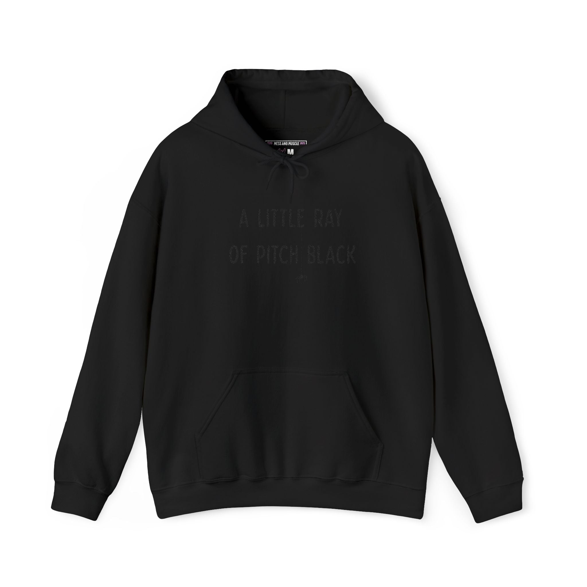 Wednesday Addams Unisex Hooded Sweatshirt - A Little Ray of Pitch Black Embroidery