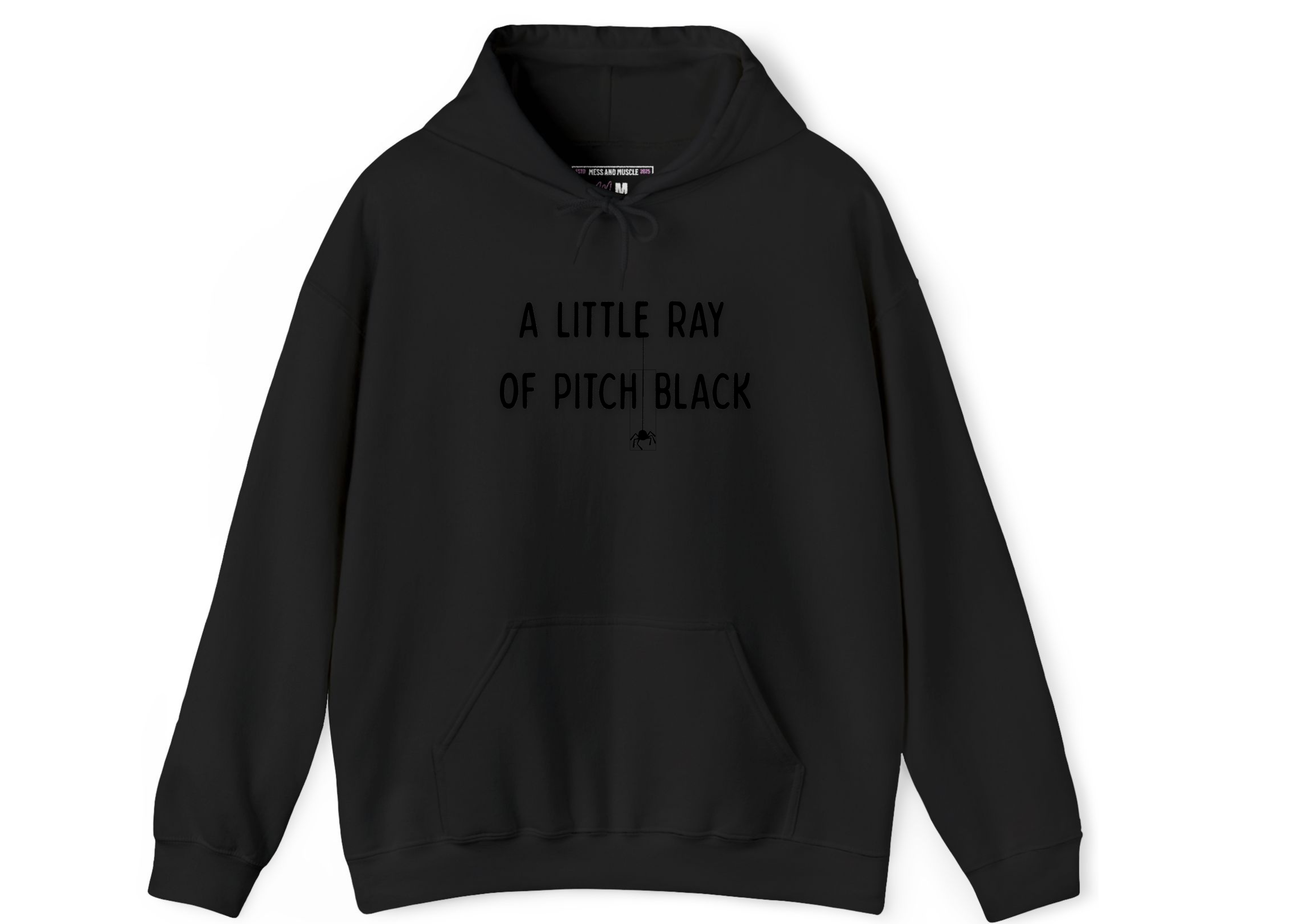 Wednesday Addams Unisex Hooded Sweatshirt - A Little Ray of Pitch Black Embroidery
